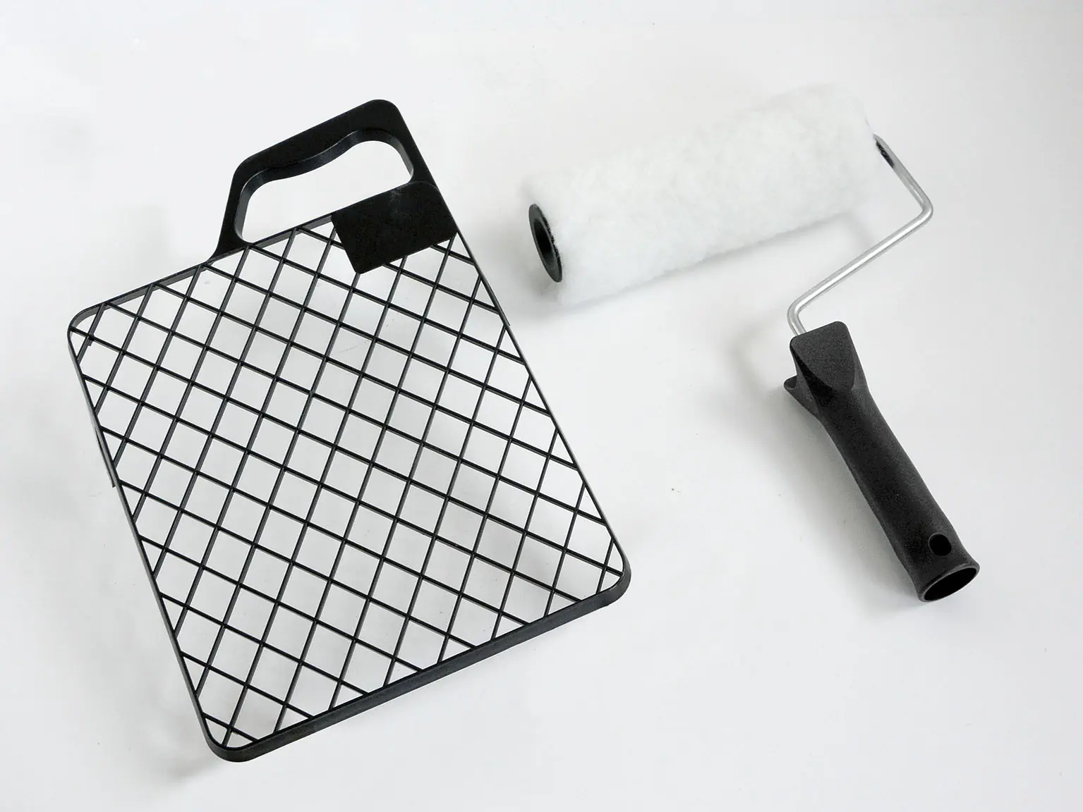 Nespoli Farbroller-Set mit Abstreifgitter Vestan 30 cm mit 1K Griff