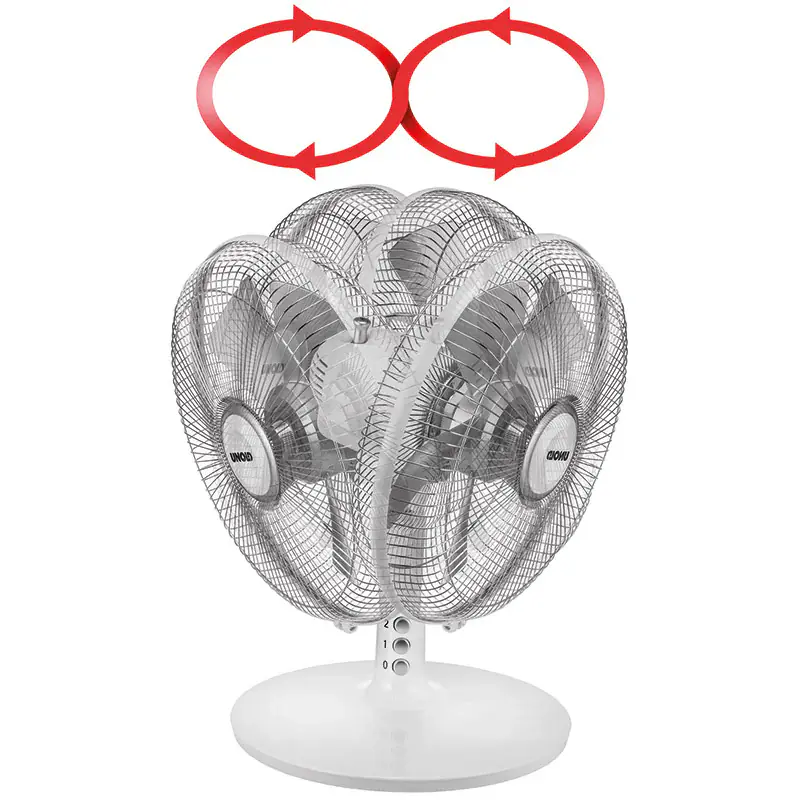 Unold Tischventilator Silverline Ø 25 cm 2 Stufen schwarz