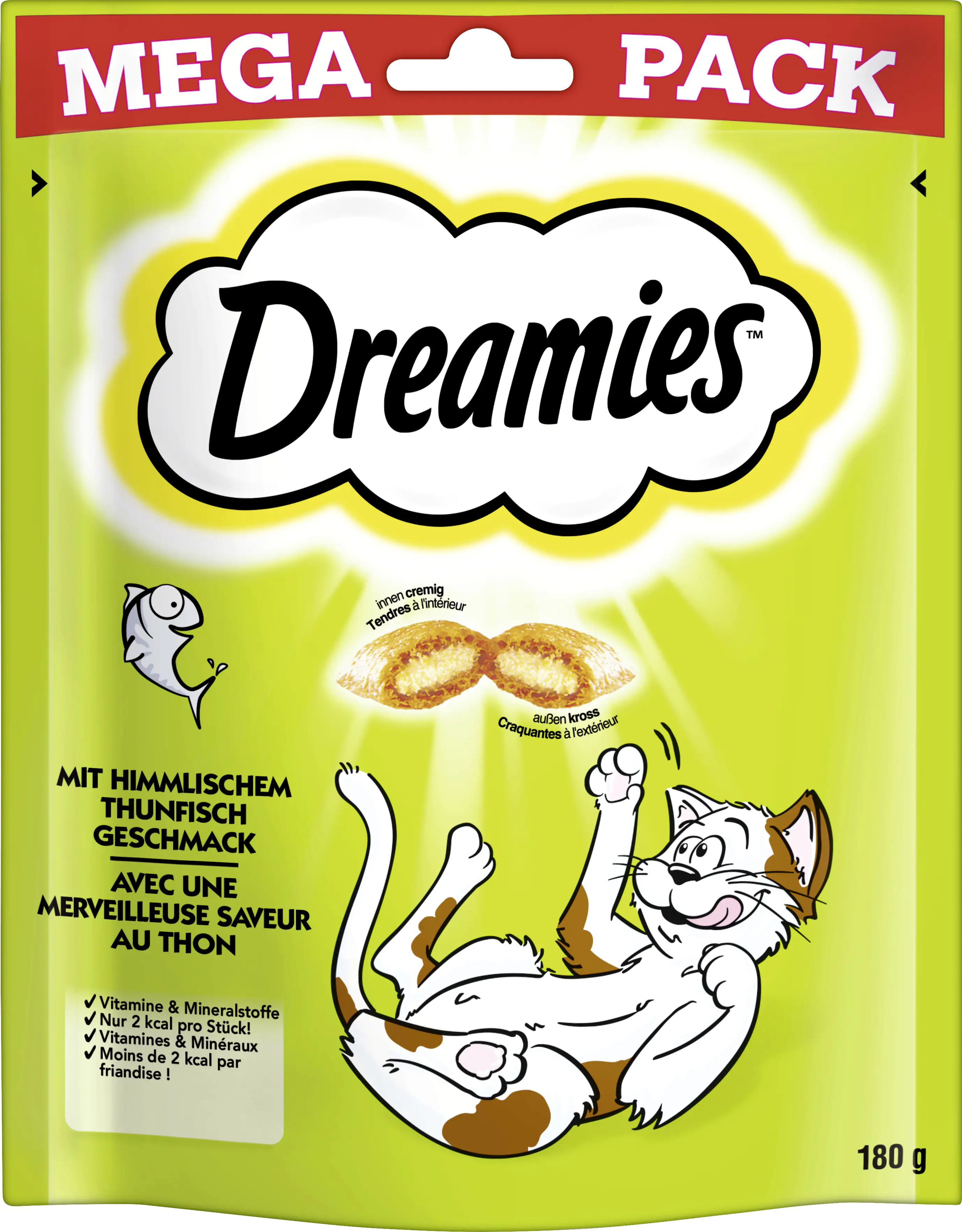 DREAMIES Katzensnack mit Thunfischgeschmack 180 g Mega Pack