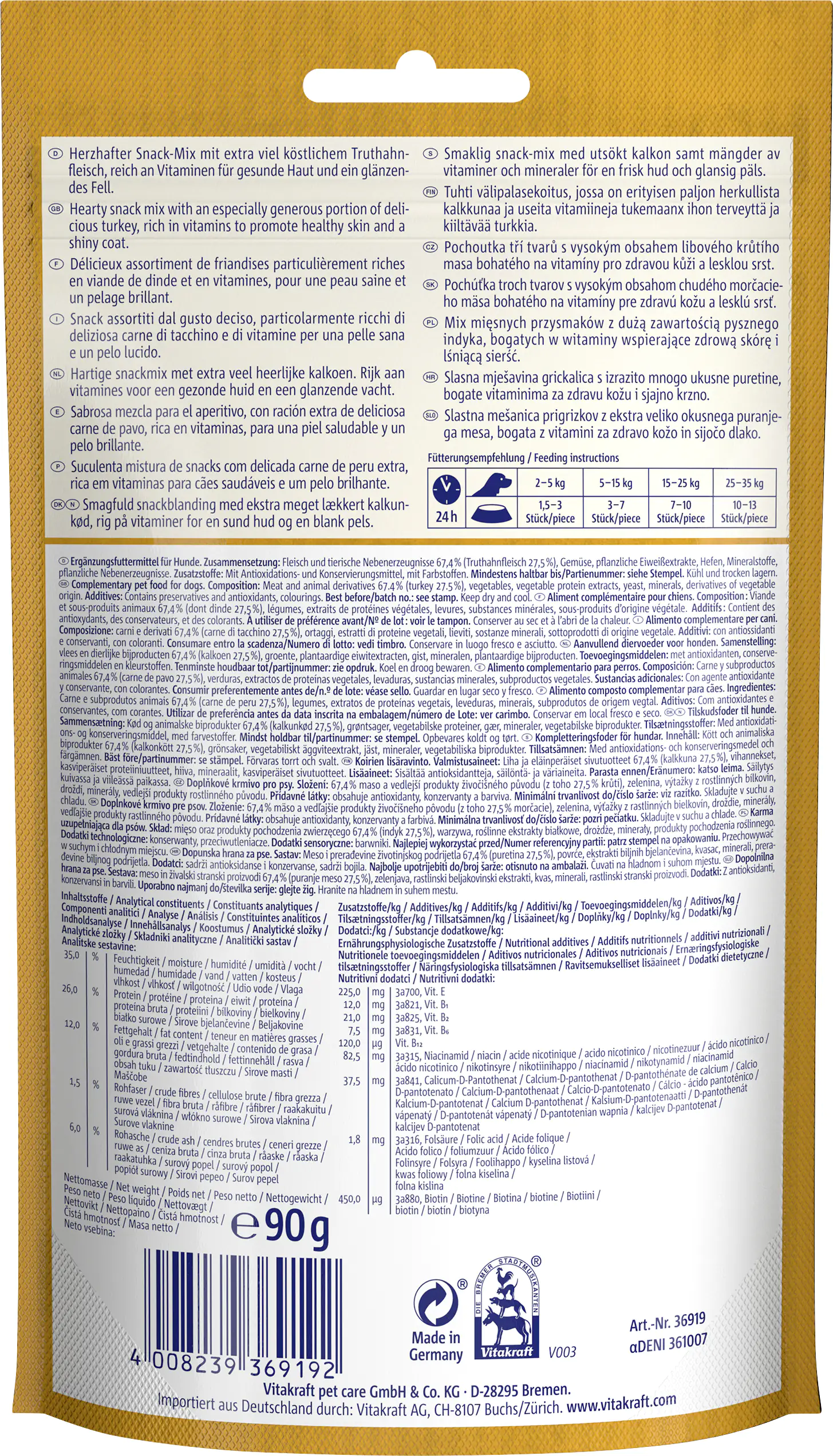 Vitakraft Noshies Truthahn 90 g Vitakraft Noshies Truthahn 90 g