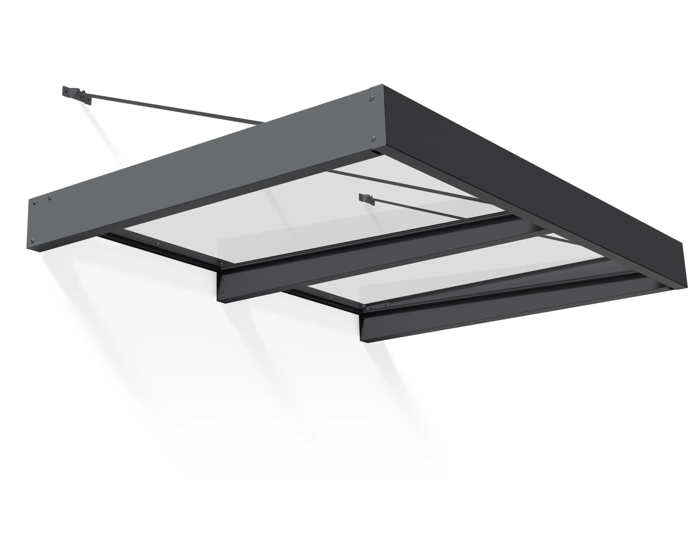 Canopia Vordach Sophia XL 2000 Grau Alu 192 x 140 cm