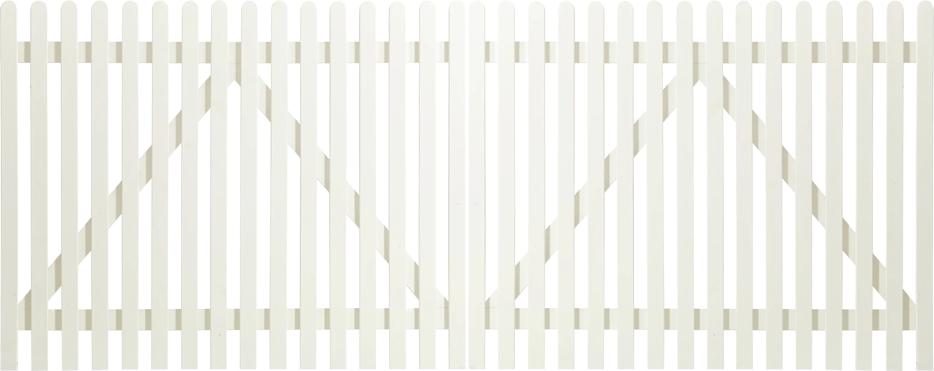 Plus Vorgartentor Retro 300 x 120 cm weiß