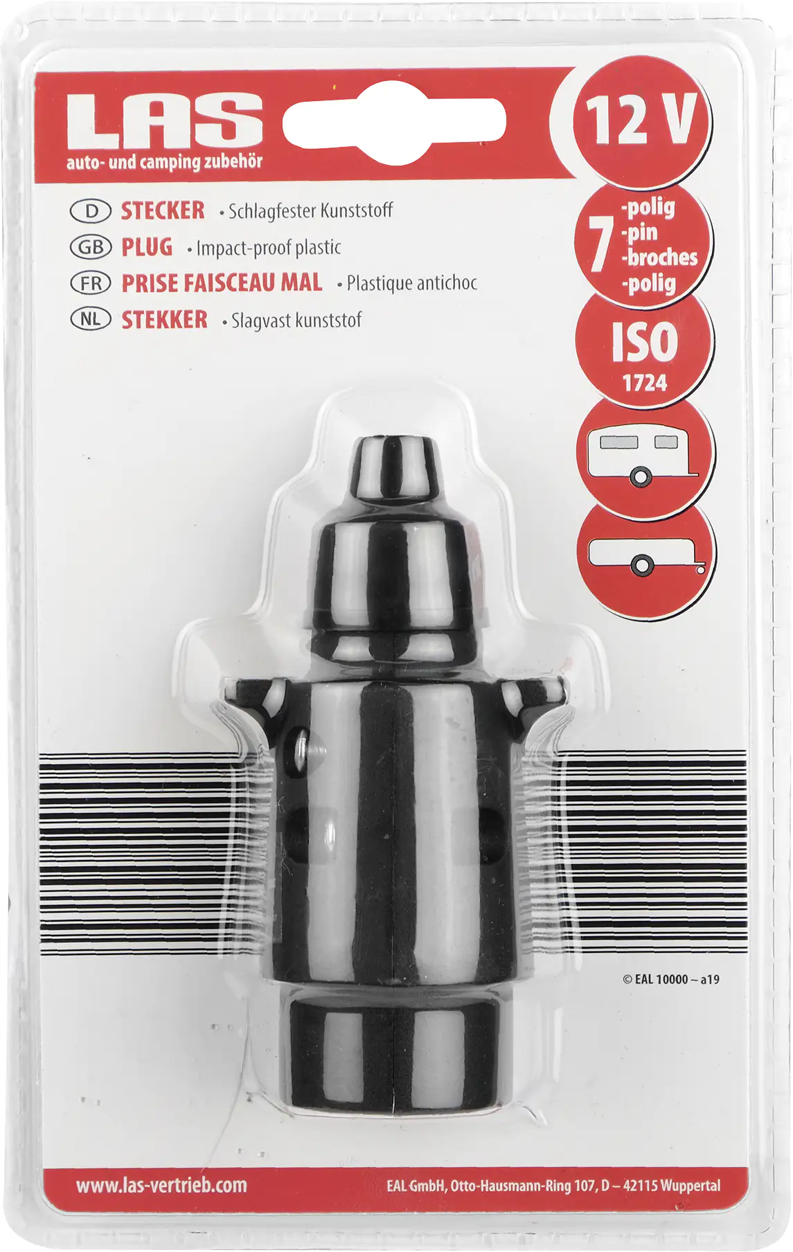 LAS Stecker 7-polig schwarz