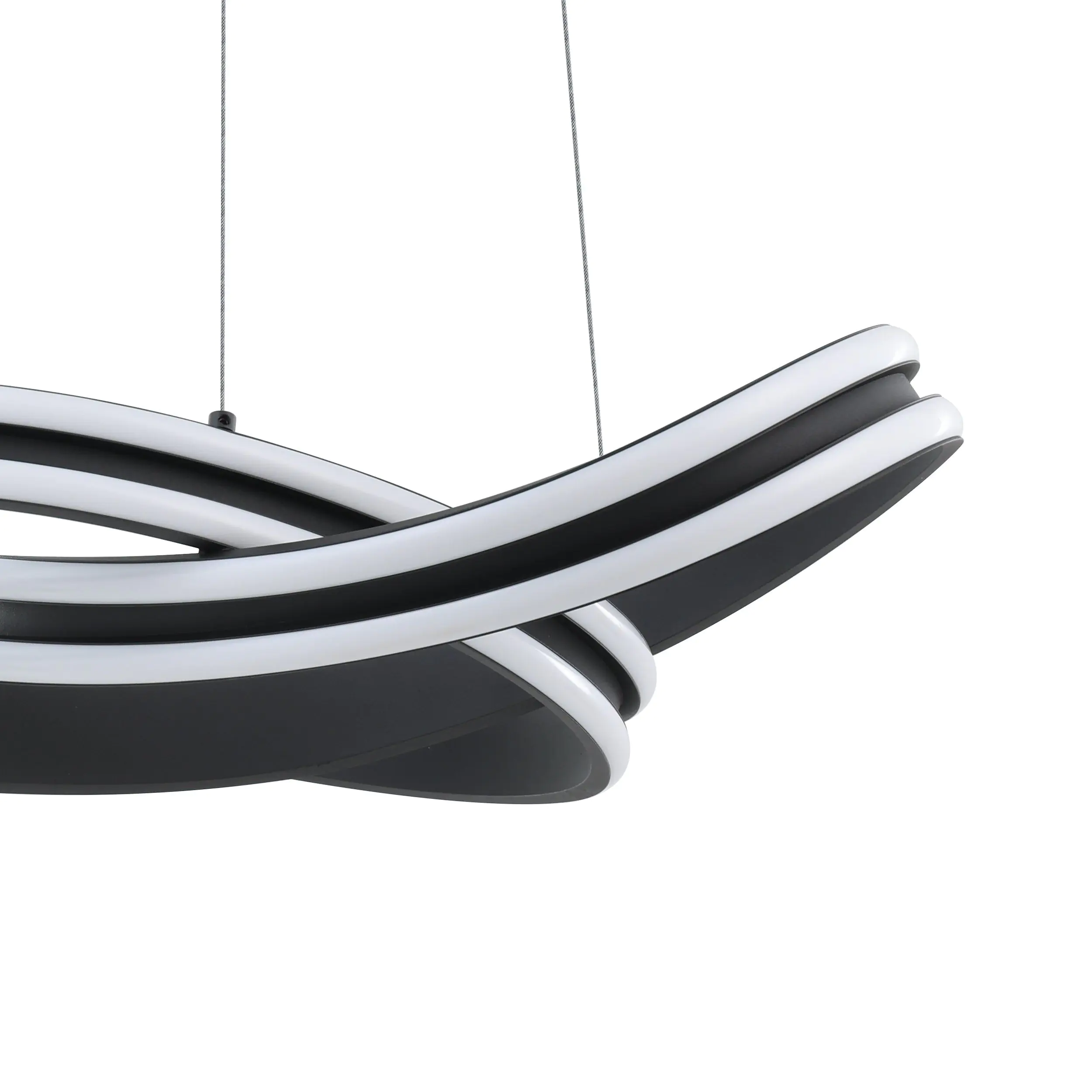 Eglo LED Pendelleuchte Corredera schwarz 50 x 210 cm warmweiß Eglo LED Pendelleuchte Corredera schwarz 50 x 210 cm warmweiß