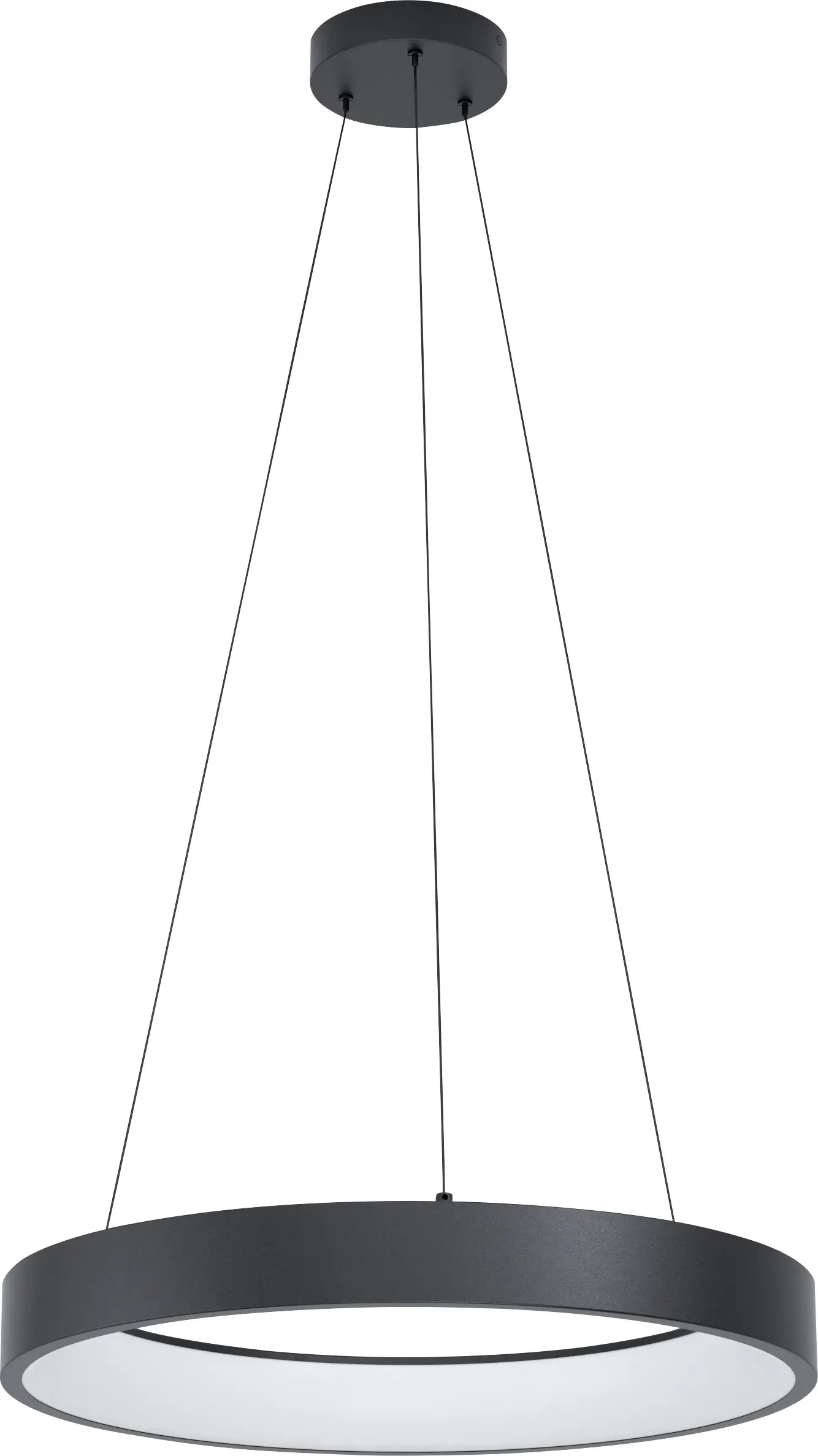 Eglo Connect LED Pendelleuchte Marghera-Z schwarz Ø 60 cm dimmbar, ww-kw