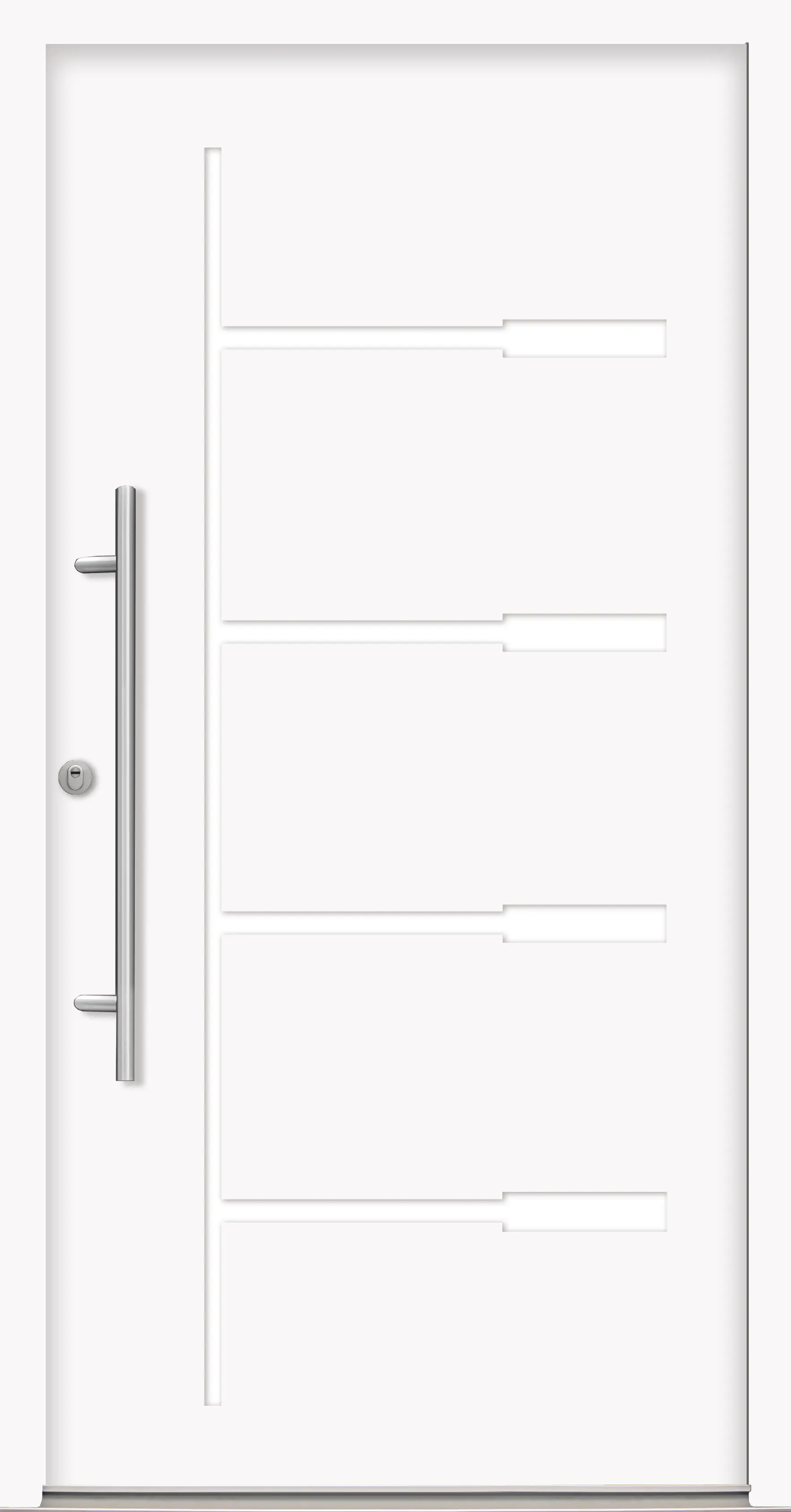 Splendoor Haustür Passivedoor Premium H1 RC2 Weiß DIN Links 110 x 210 cm