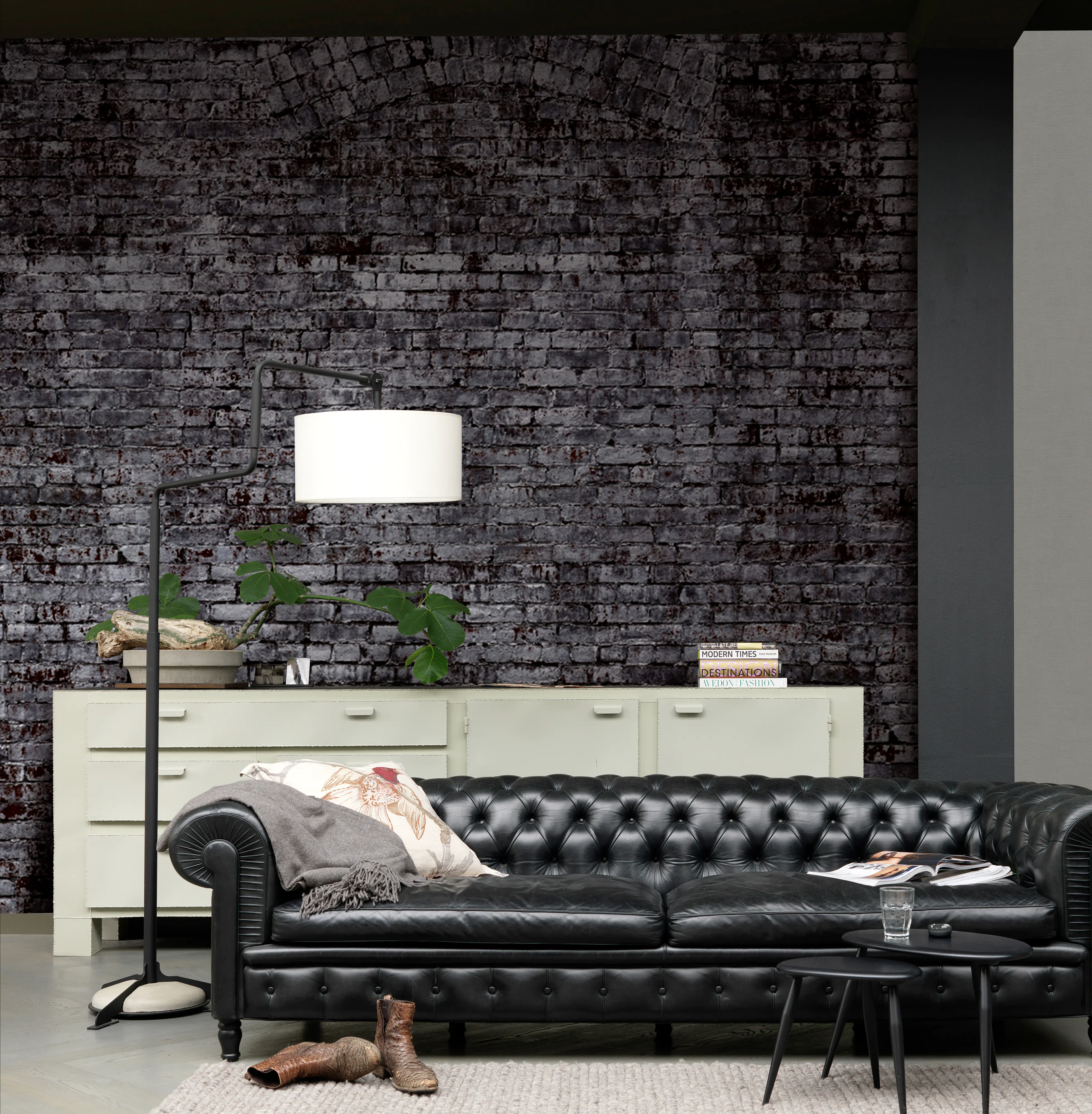 Rasch Vlies Fototapete 940954 Grau Muster & Motive 3 m x 3,72 m