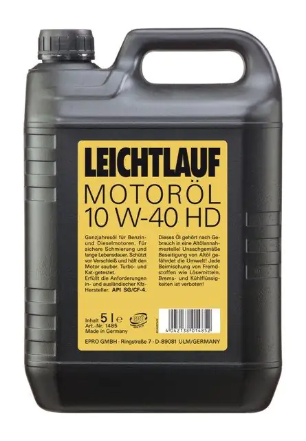 Motoröl Leichtlauf 10W-40 HD 5L Motoröl Leichtlauf 10W-40 HD 5L