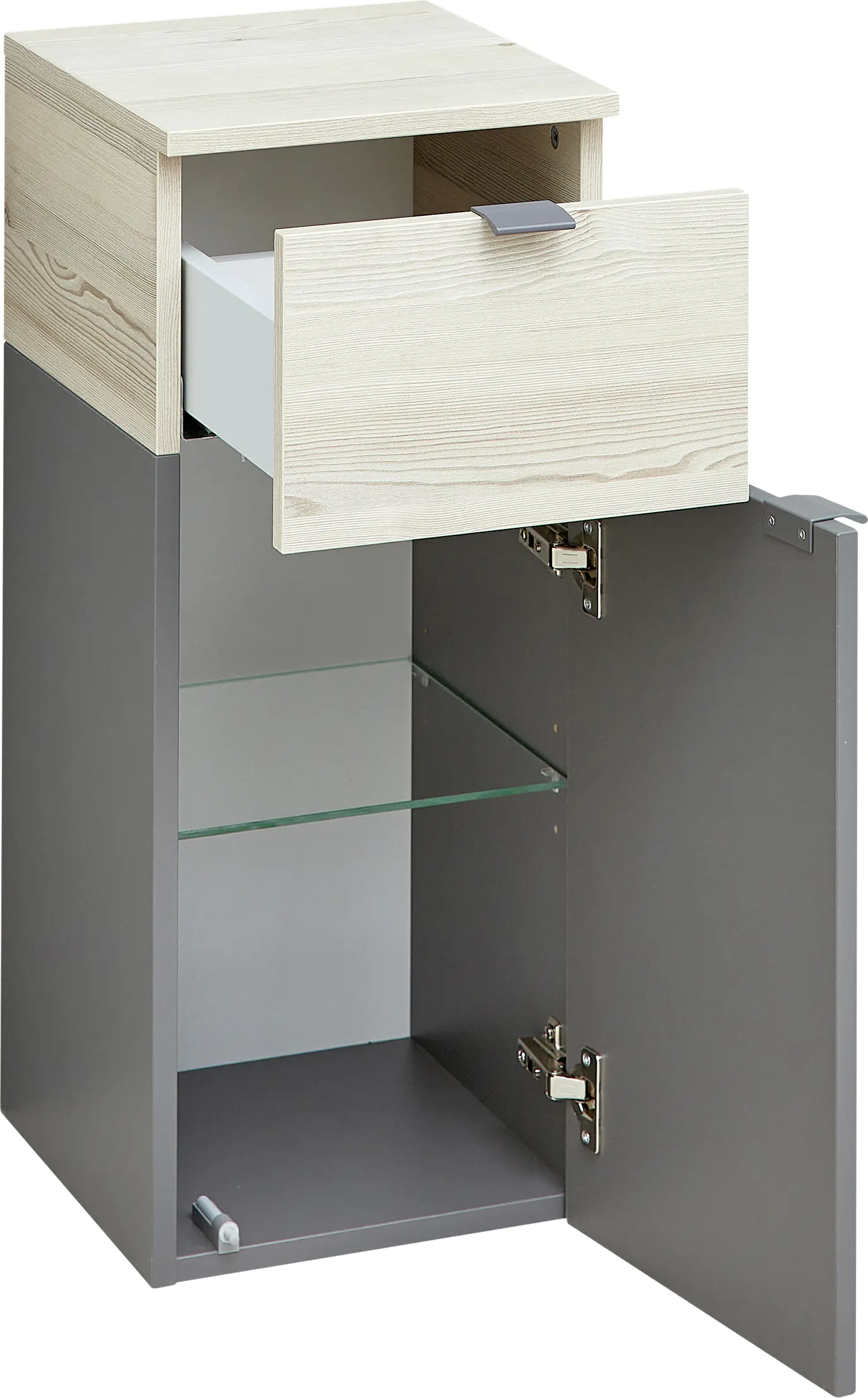 Pelipal Unterschrank Quickset 394 Quarzgrau/Akzent Polar Pinie 30 cm