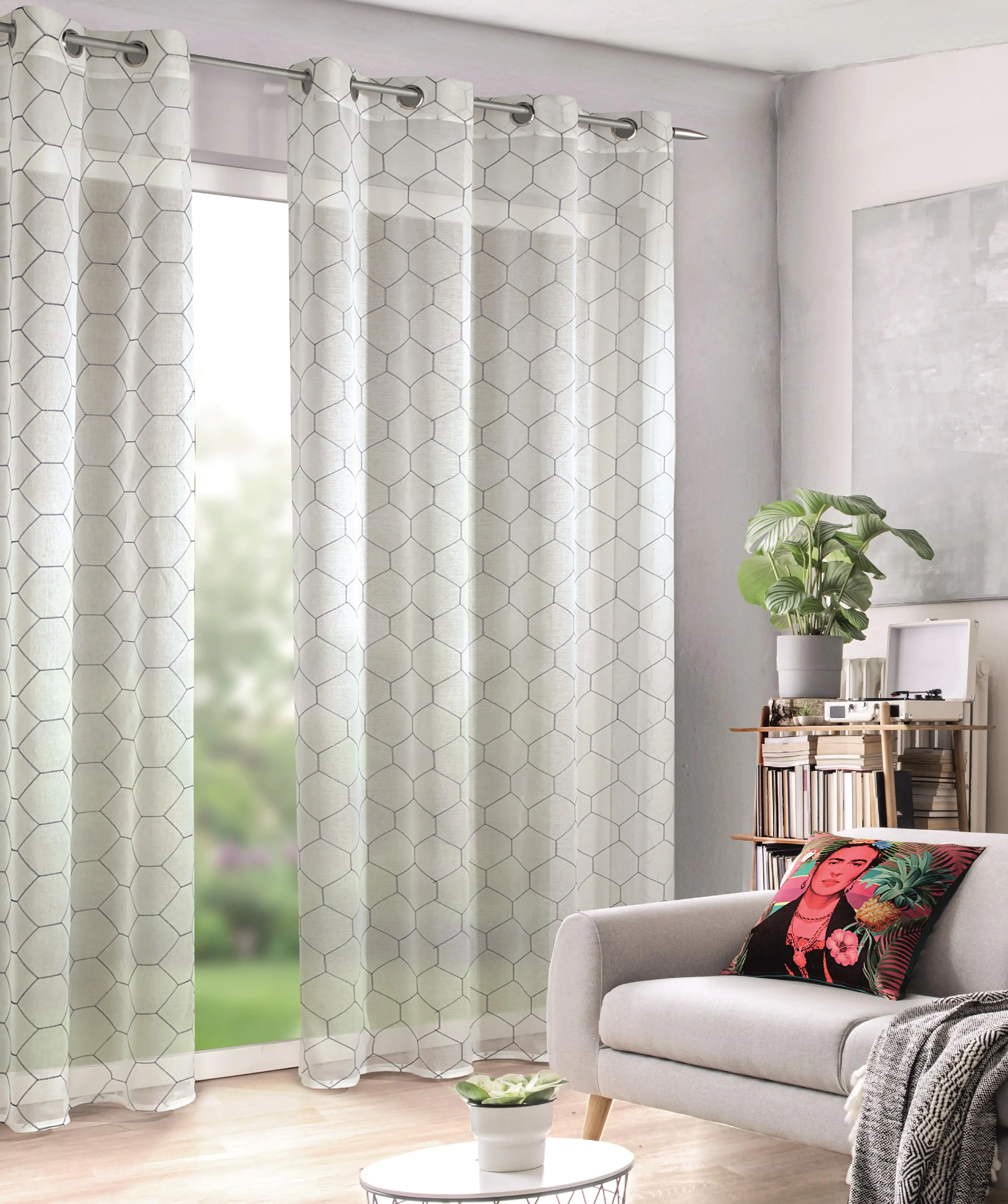 Neusser Collection Ösenschal Felizia blau, 135 x 245 cm