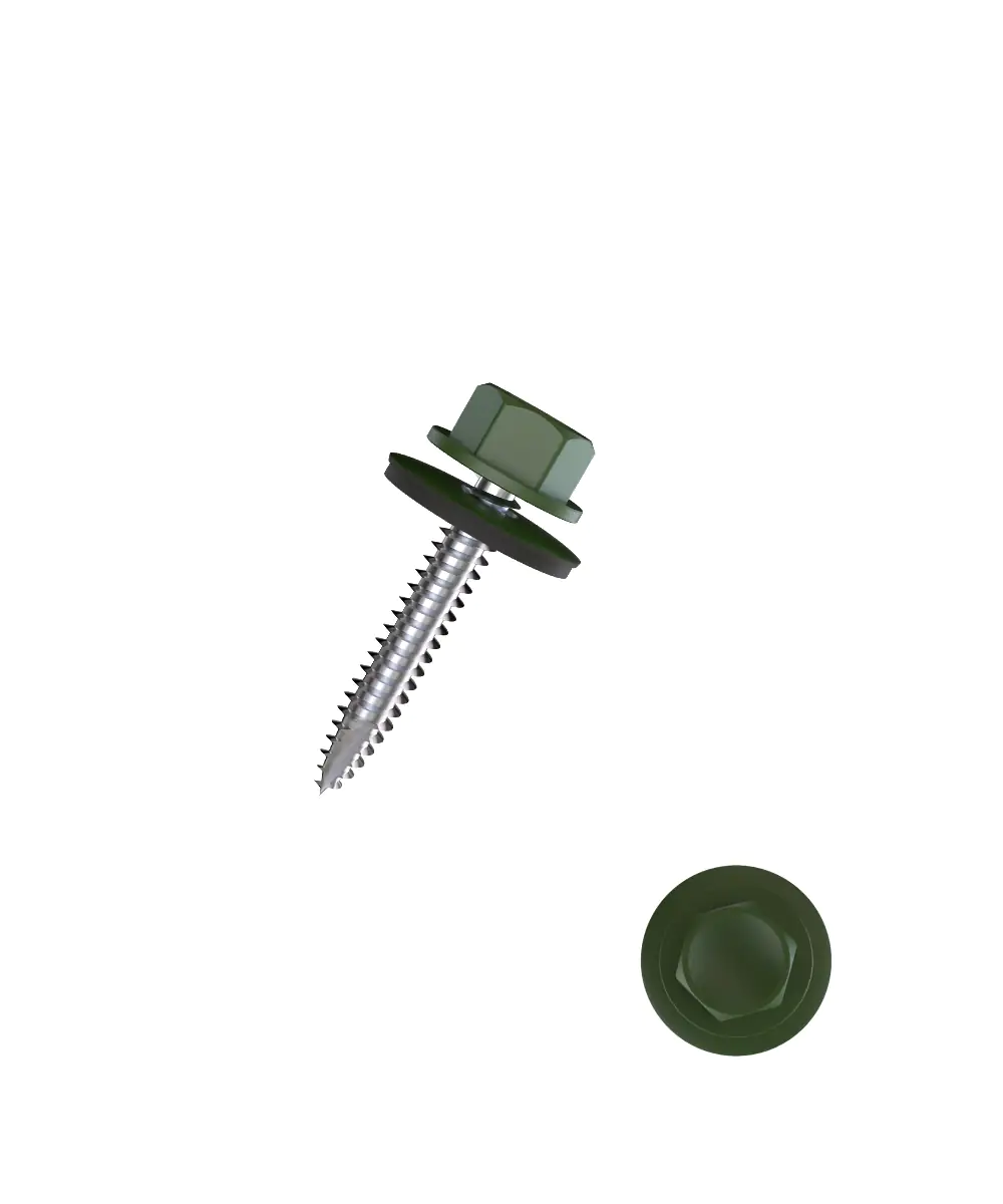 Connex Bohrschrauben 4.8 x 35 mm Sechskant - 100 Stk. tannengrün Connex Bohrschrauben 4.8 x 35 mm Sechskant - 100 Stk. tannengrün