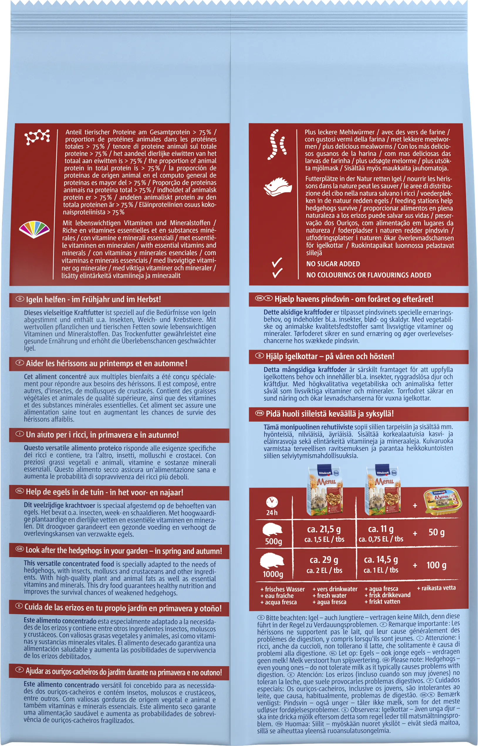 Vitakraft Igelfutter 600 g