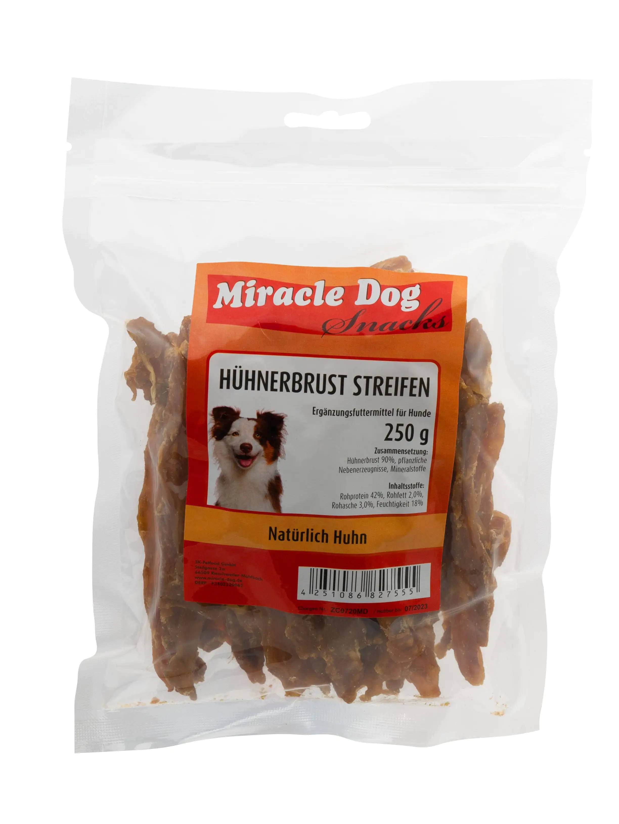 Miracle Dog Hühnerbrust Streifen 250 g Miracle Dog Hühnerbrust Streifen 250 g