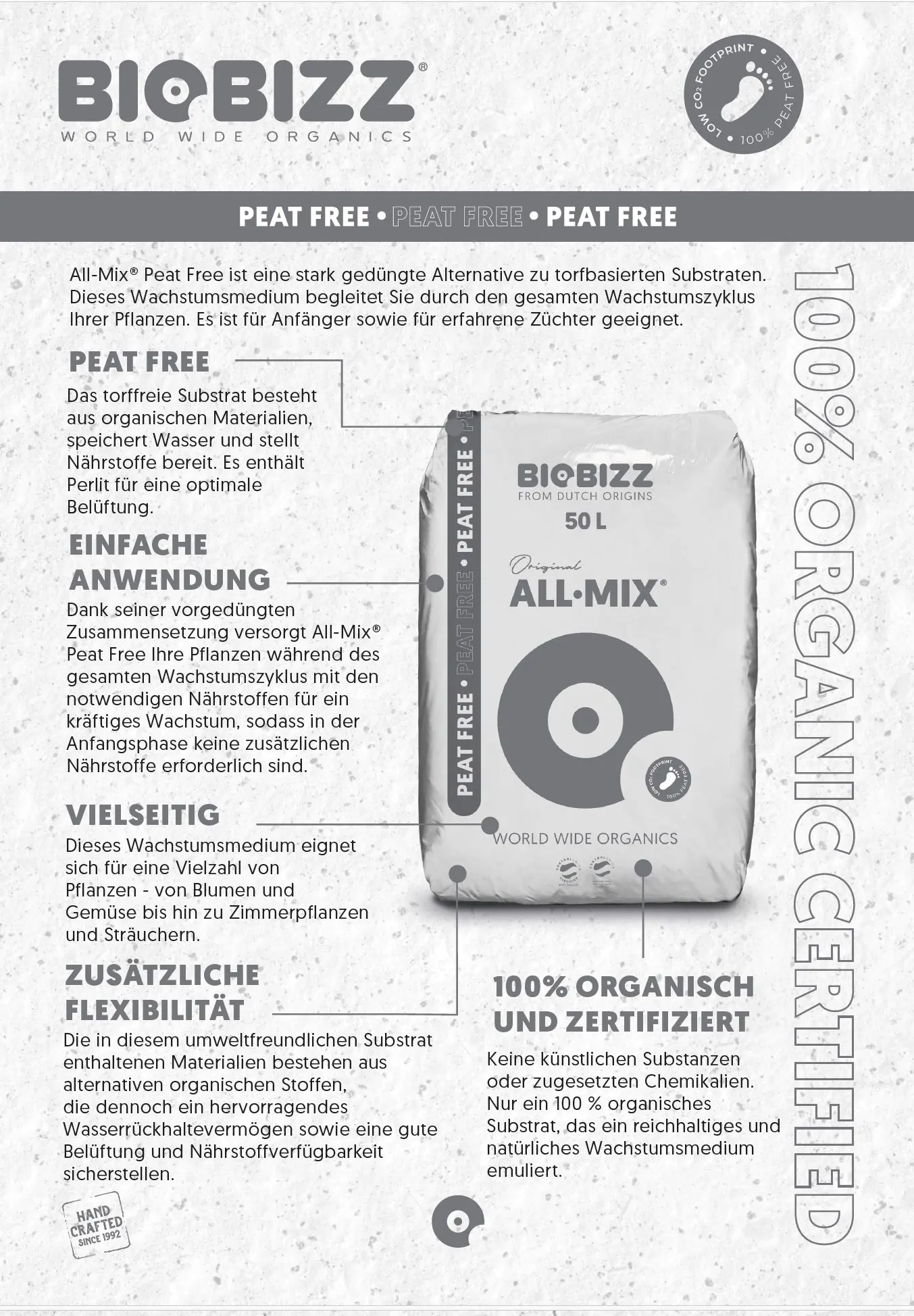 BioBizz Blumenerde All-Mix torffrei 50 Liter BioBizz Blumenerde All-Mix torffrei 50 Liter