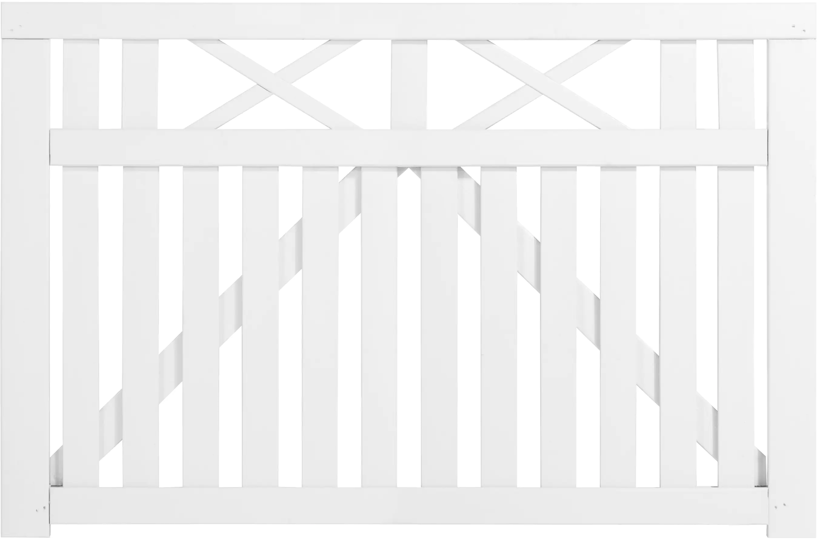 Plus Zauntor Vinesse 150 x 98 cm weiß