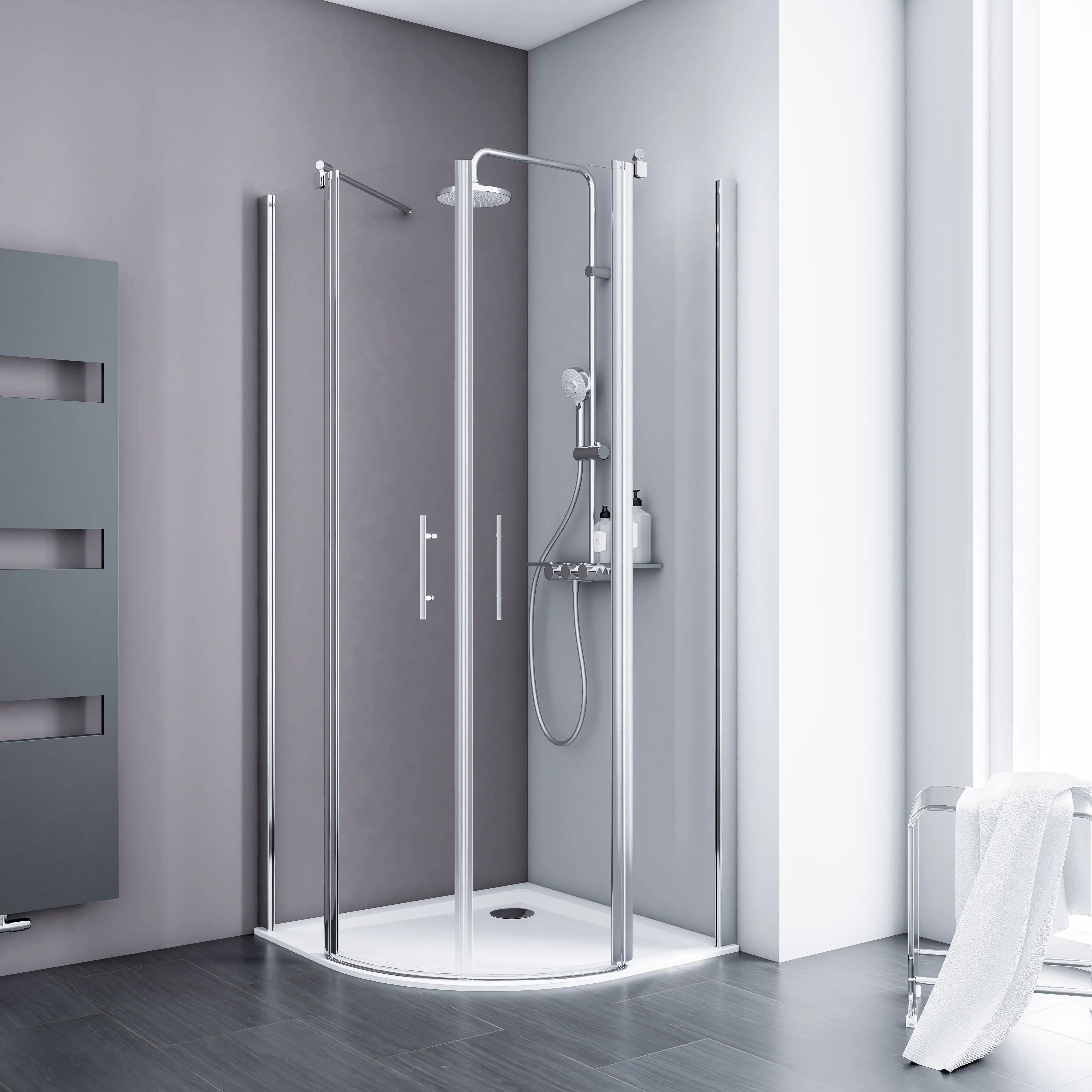 4060991037641_1 Schulte Runddusche 80 x 80 x 192 cm Alexa Style 2.0