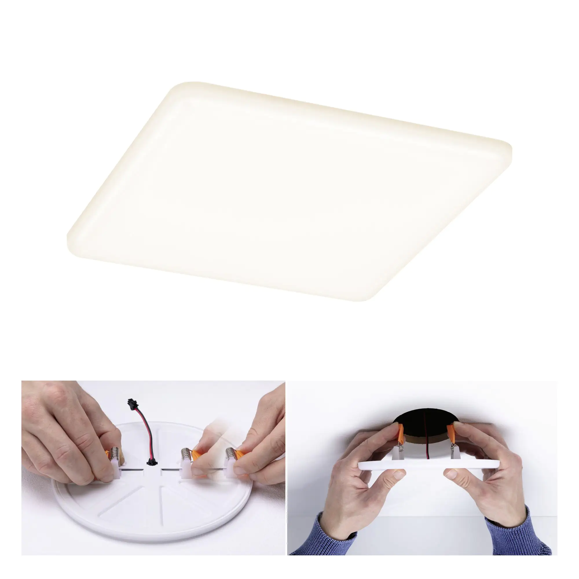 4000870923955_2345898 Paulmann Einbauleuchte LED Veluna Varifit eckig 18,5 cm 17 W satin