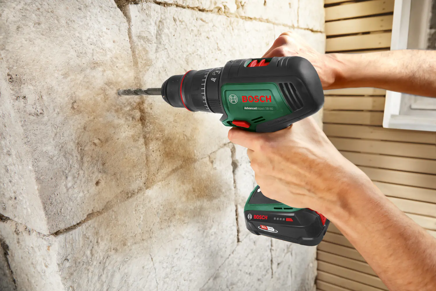 Bosch Akku-Schlagbohrschrauber AdvancedImpact 18V-80 QuickSnap inkl. 2 Akkus & Ladegerät Bosch Akku-Schlagbohrschrauber AdvancedImpact 18V-80 QuickSnap inkl. 2 Akkus & Ladegerät