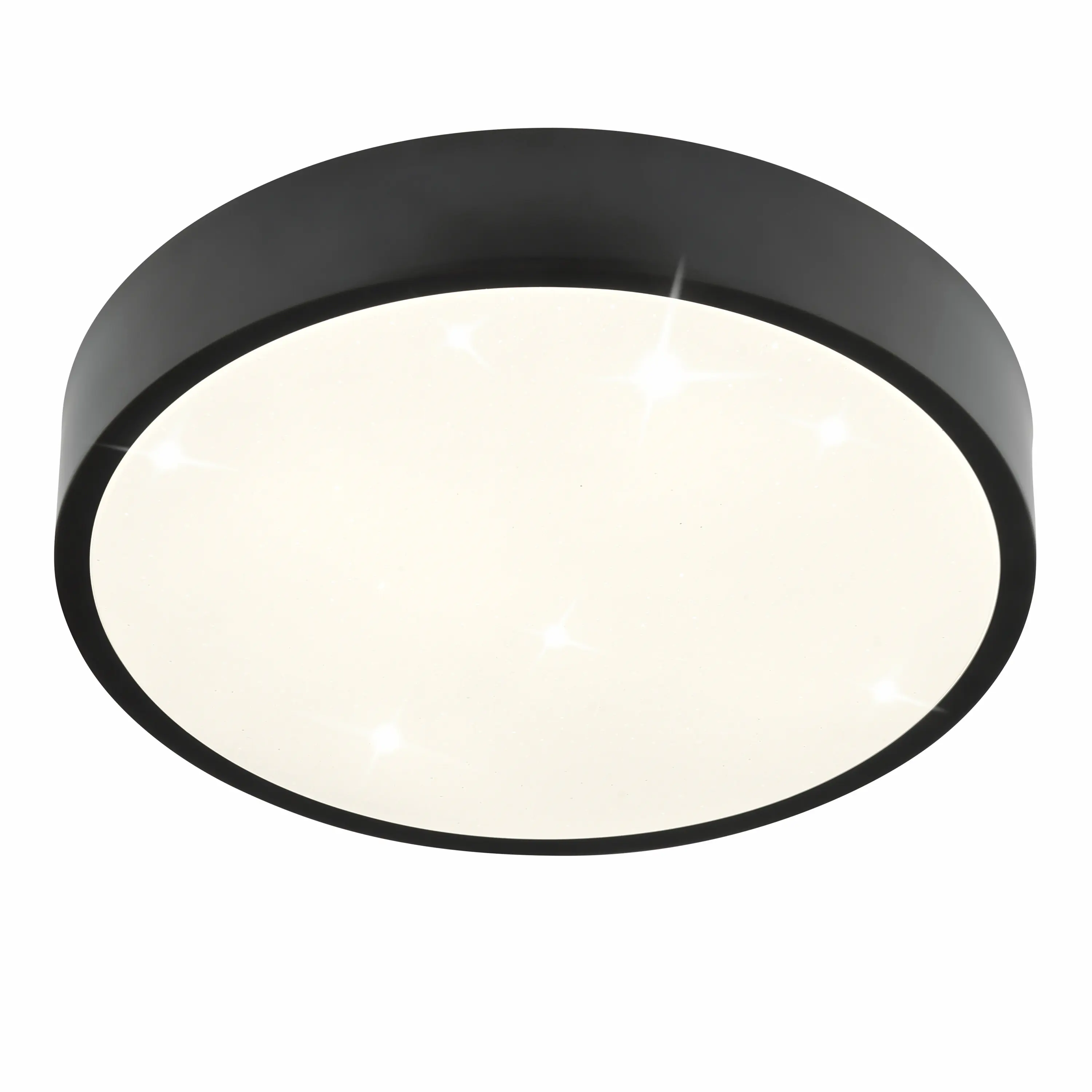 Brilliant LED Deckenleuchte Slimline Starry Ø 29 x 6,5 neutralweiß schwarz-weiß