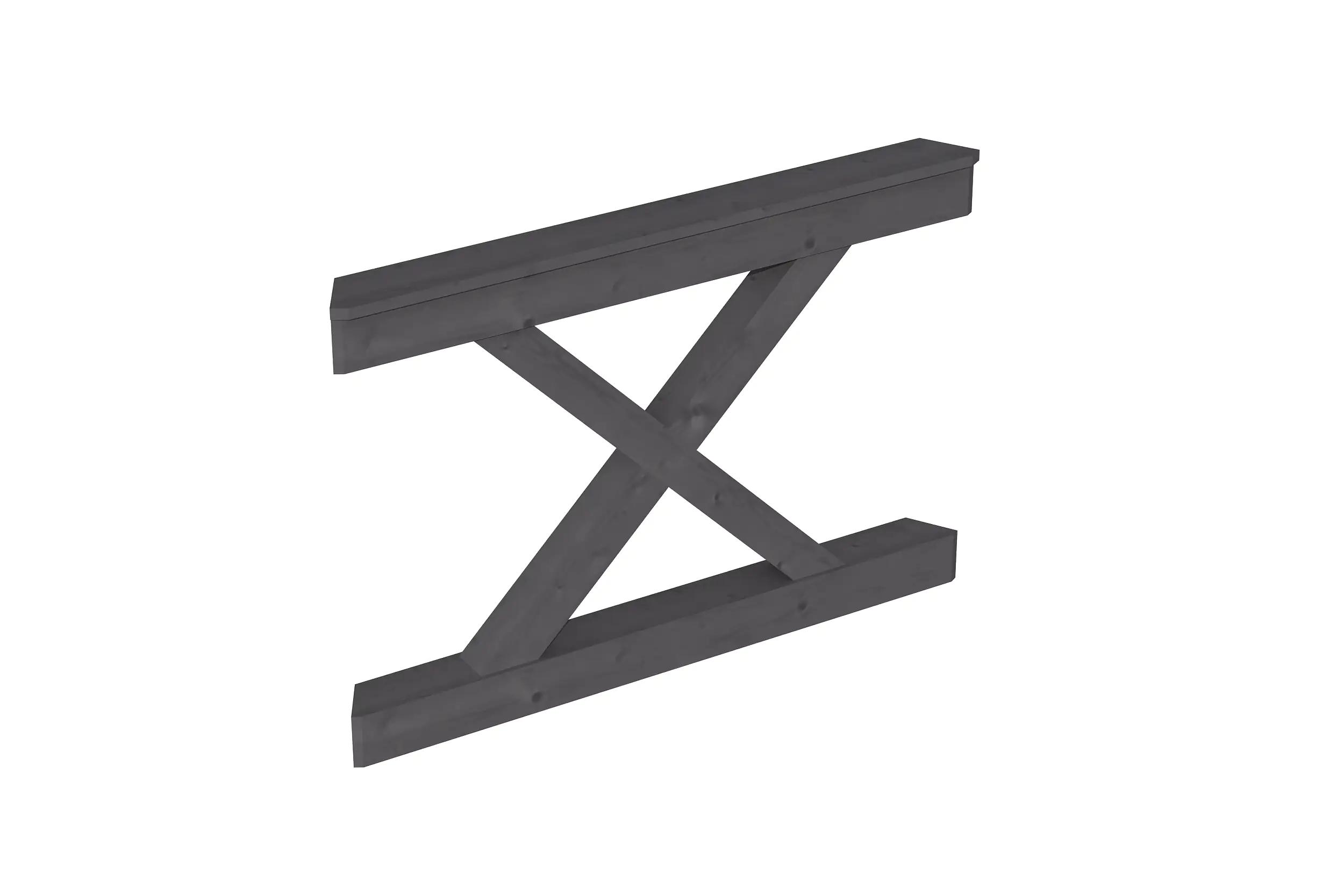 SKAN HOLZ Brüstung Andreaskreuz 120 x 84 cm Fichte