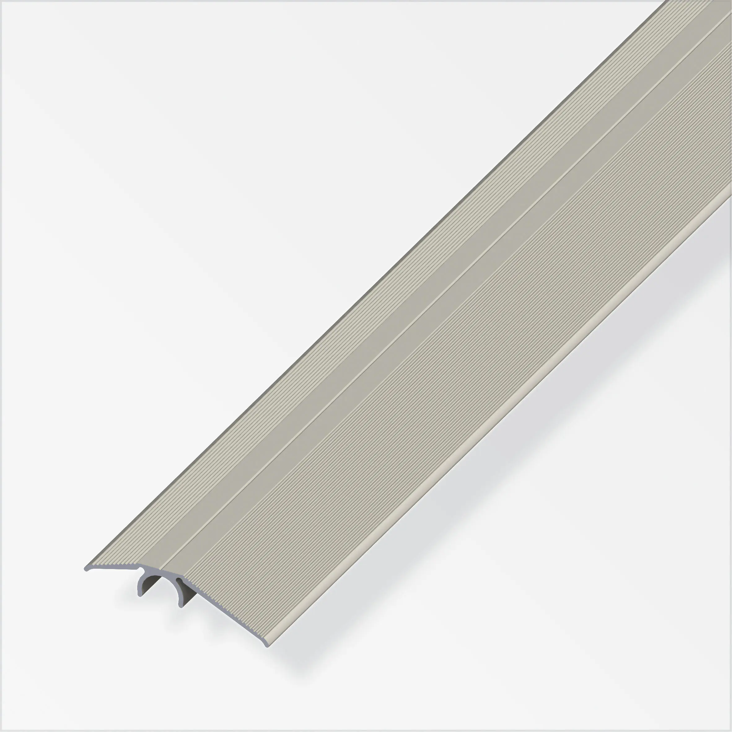 alfer Niveauausgleichs-Profil 1 m, 40 mm Aluminium eloxiert titan