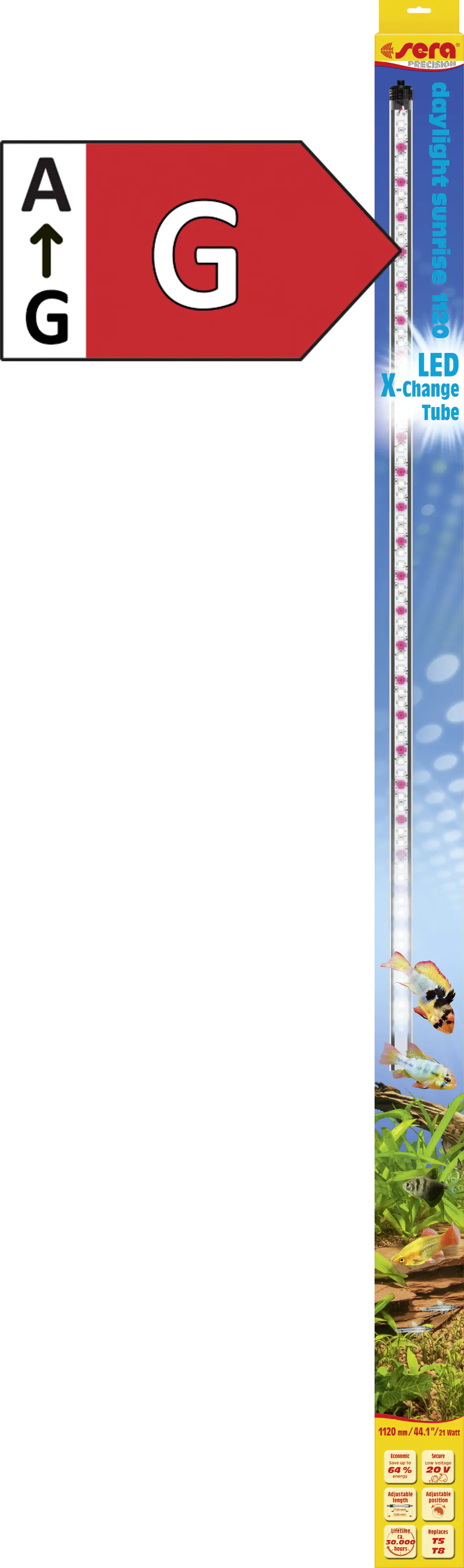 Sera Aquarium-Beleuchtung LED X-Change Tube daylight sunrise 1120 - 1 Stück Sera Aquarium-Beleuchtung LED X-Change Tube daylight sunrise 1120 - 1 Stück