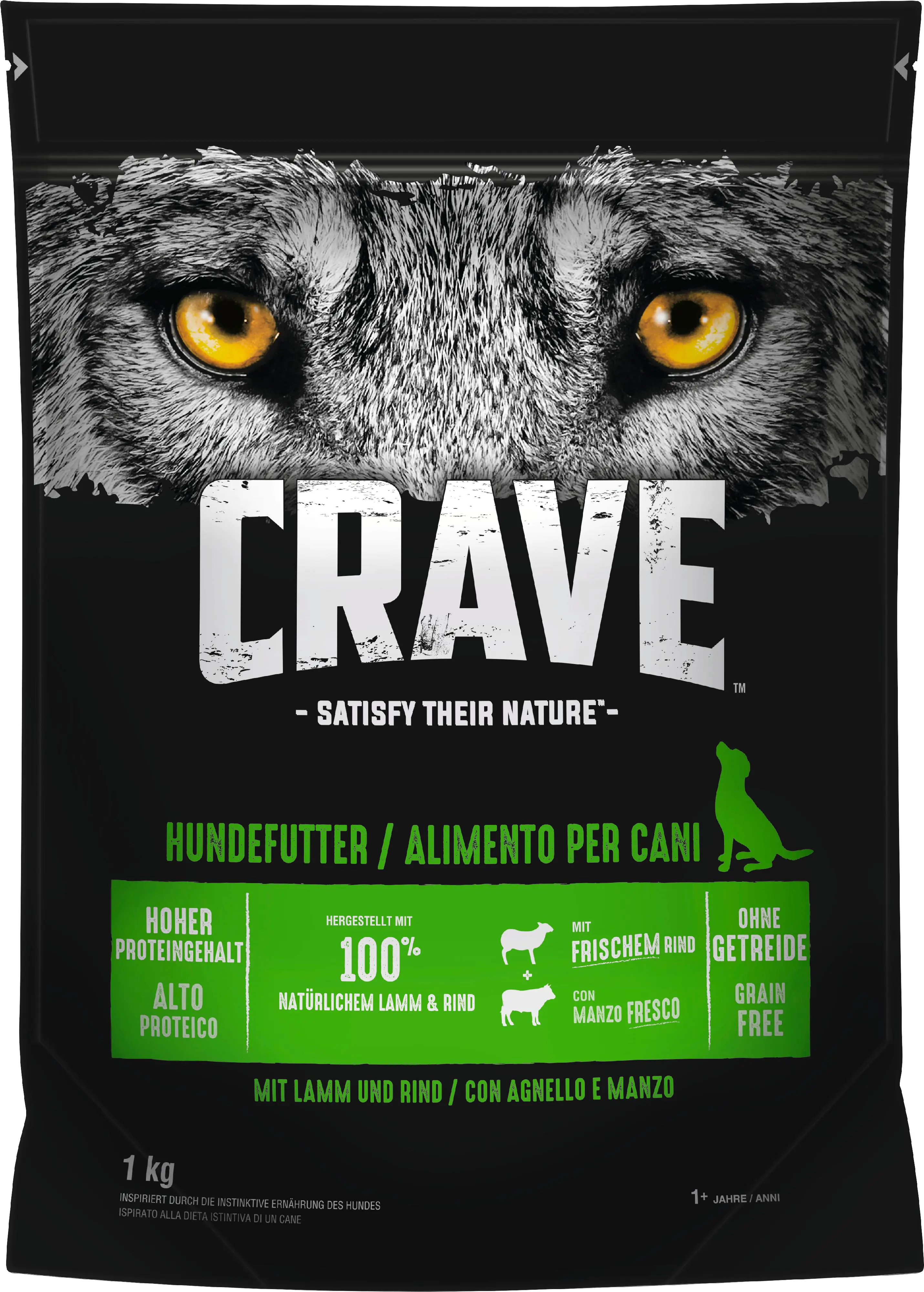 Crave Adult mit Lamm und Rind Hundefutter 1 kg Crave Adult mit Lamm und Rind Hundefutter 1 kg