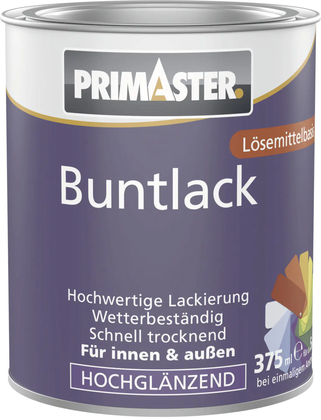 Primaster Buntlack 375 ml enzianblau hochglänzend