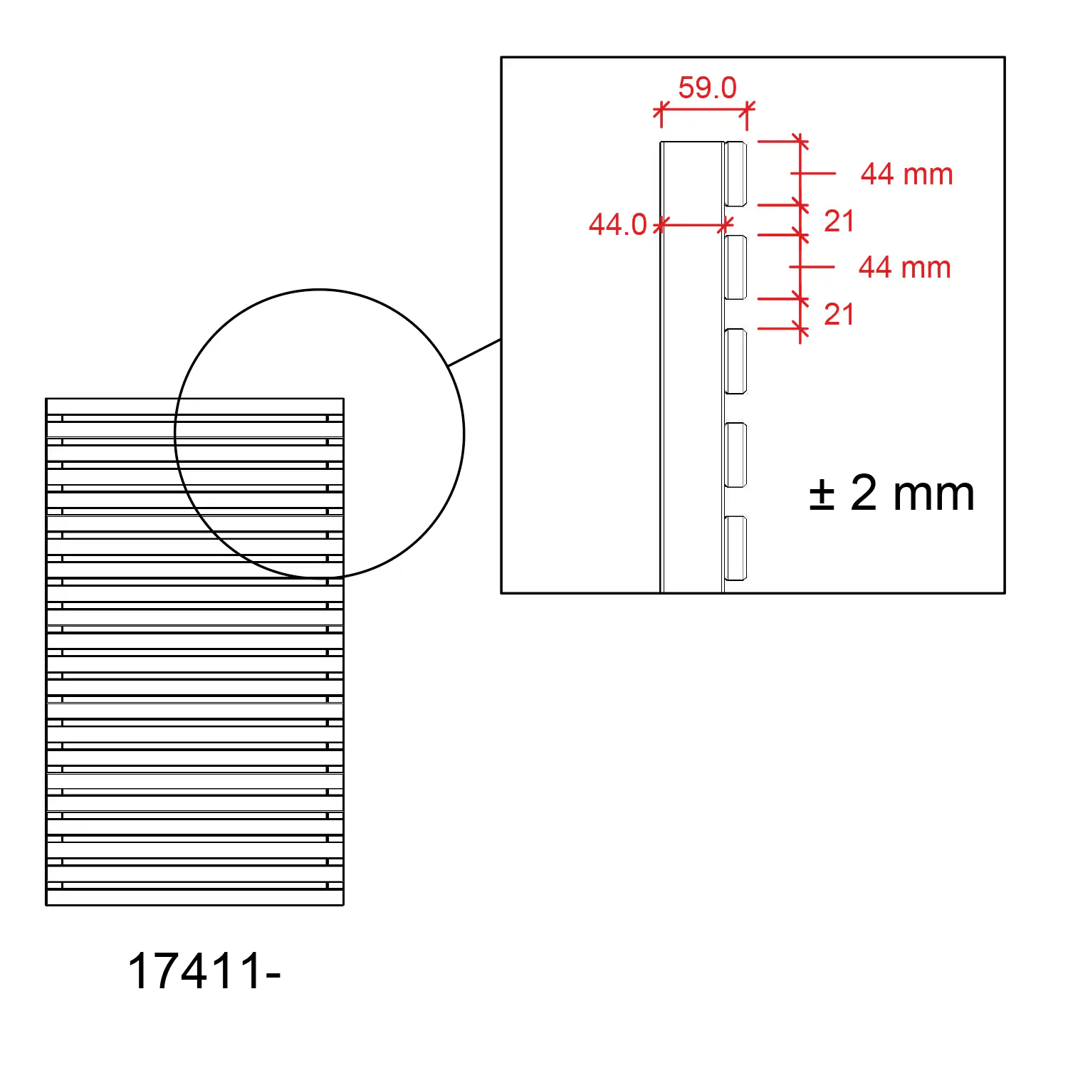 Plus Zaun Harmoni 83 x 140 cm umbragrau fungizidbehandelt
