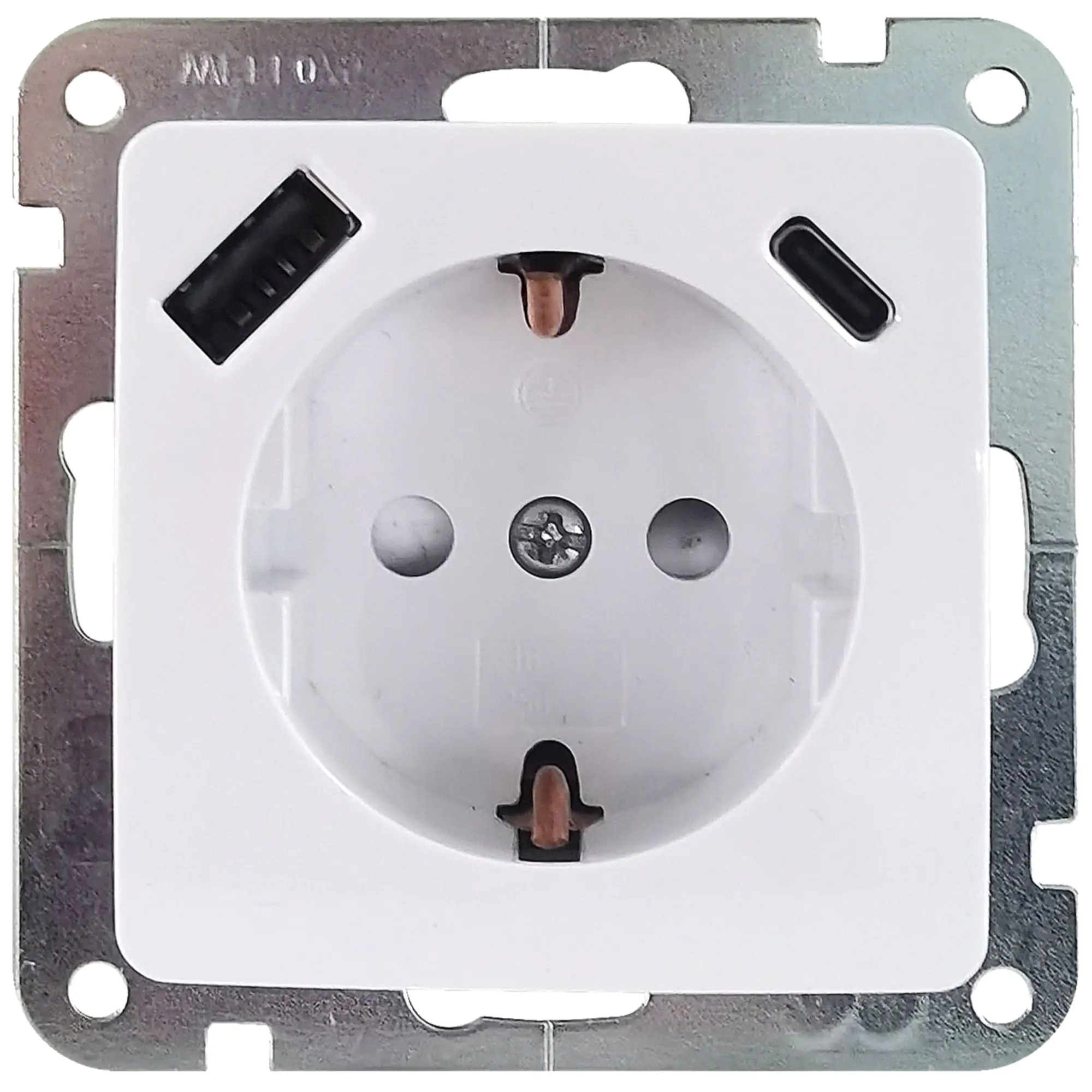 Unitec Steckdose mit USB A & C Monaco ultraweiß Unitec Steckdose mit USB A & C Monaco ultraweiß