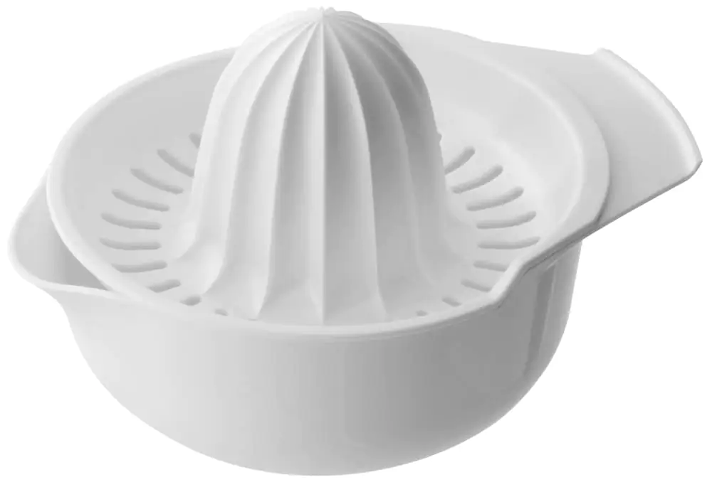 Fackelmann Zitronenpresse mit Auffangbehälter 12 cm, 2-teilig