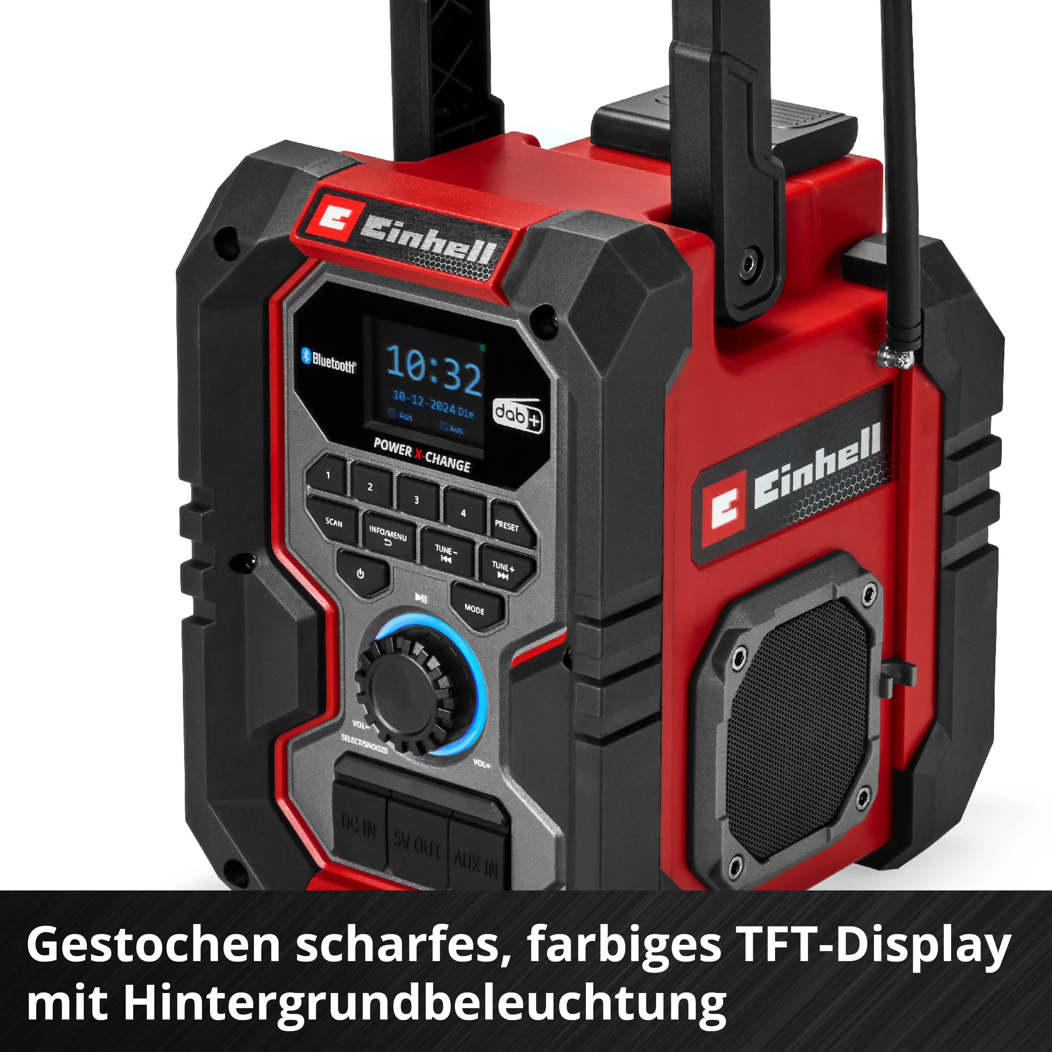 Einhell Expert Baustellenradio Akku-Radio TE-CR 18 Li DAB+/FM/BT Solo Einhell Expert Baustellenradio Akku-Radio TE-CR 18 Li DAB+/FM/BT Solo