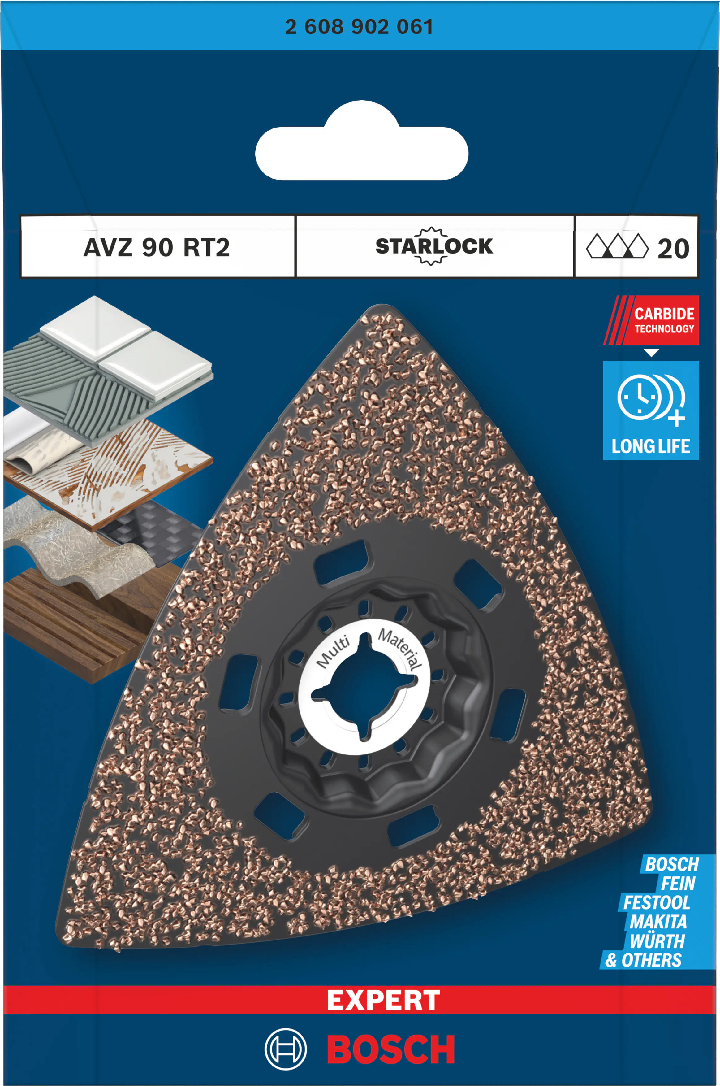 Bosch Expert Schleifplatte Starlock AVZ 90 RT2 90 mm