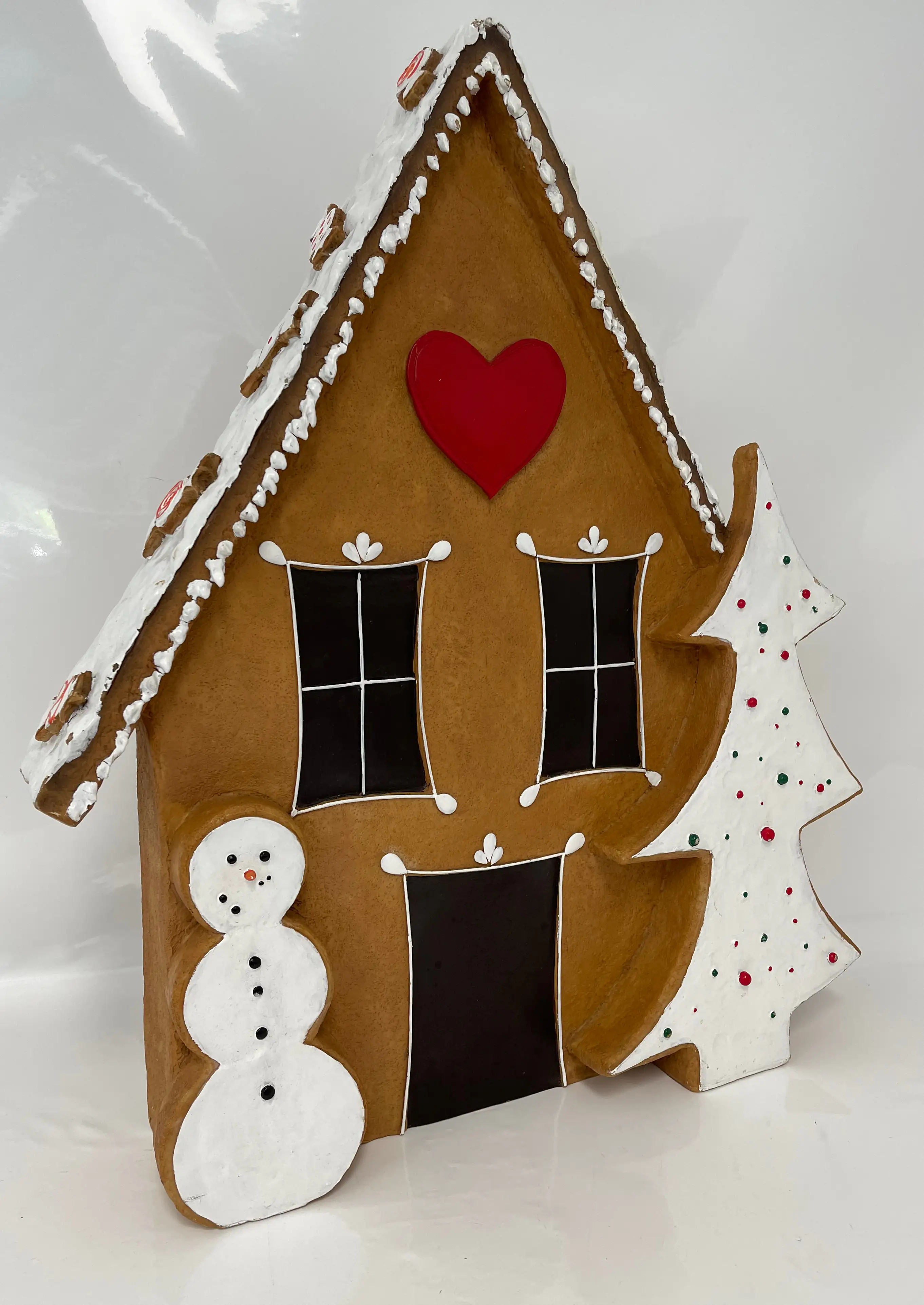 Dekofigur Pfefferkuchen Haus 69 x 57 x 11,5 cm Dekofigur Pfefferkuchen Haus 69 x 57 x 11,5 cm