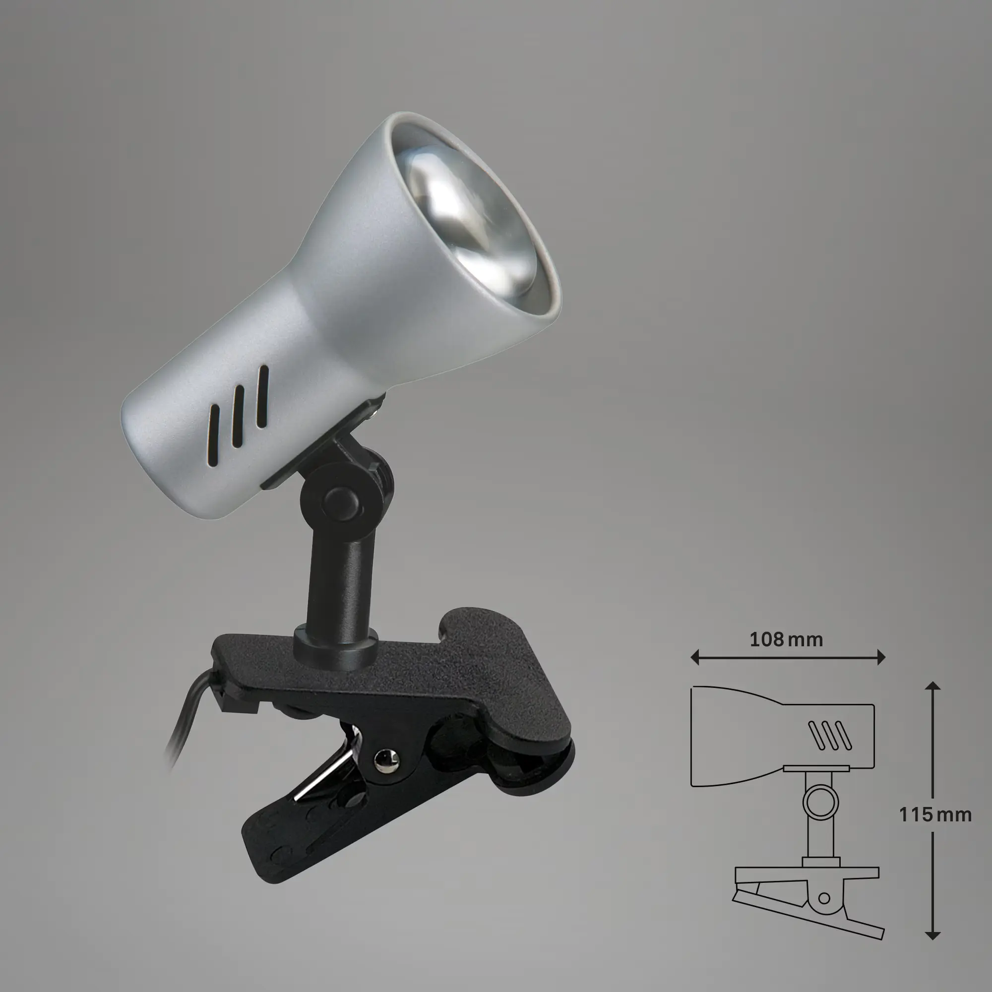 Briloner Klemmleuchte Lock 11,5 x 6,5 cm E14 Briloner Klemmleuchte Lock 11,5 x 6,5 cm E14