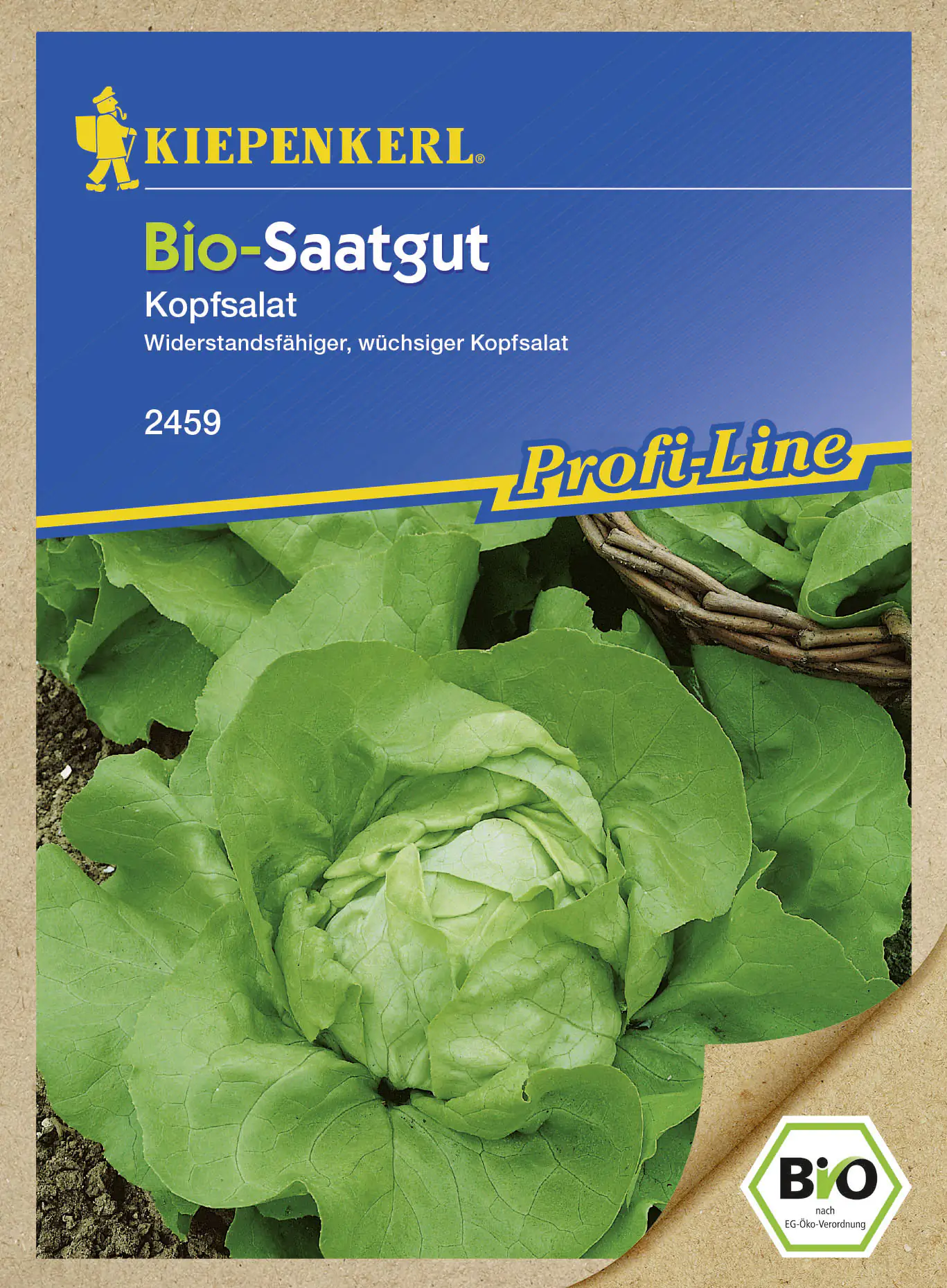 Kiepenkerl Bio-Saatgut Salat Lactuca sativa var. capitata, Inhalt: ca. 90 Pflanzen Kiepenkerl Bio-Saatgut Salat Lactuca sativa var. capitata, Inhalt: ca. 90 Pflanzen