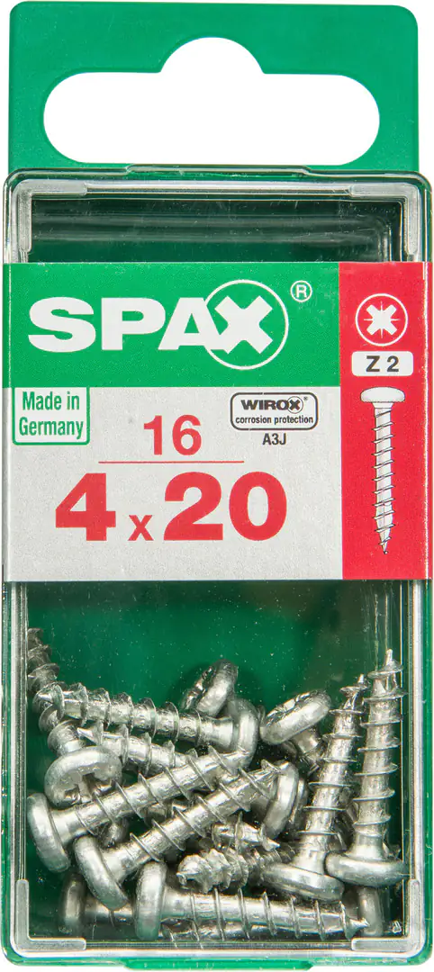 Spax Universalschrauben 4.0 x 20 mm TX 20 - 16 Stk.