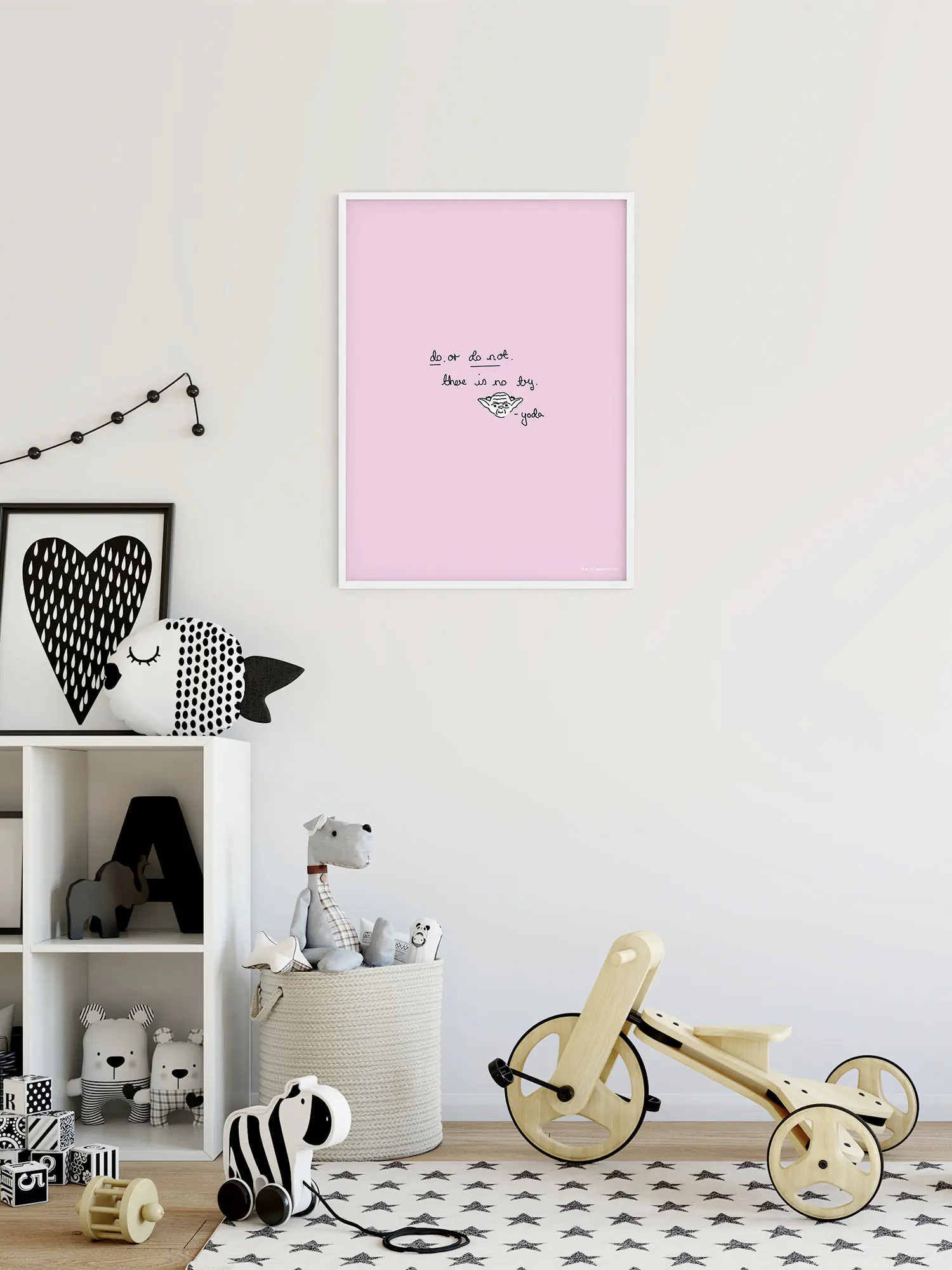 Komar Wandbild SW Quote Yoda Cute 30 x 40 cm