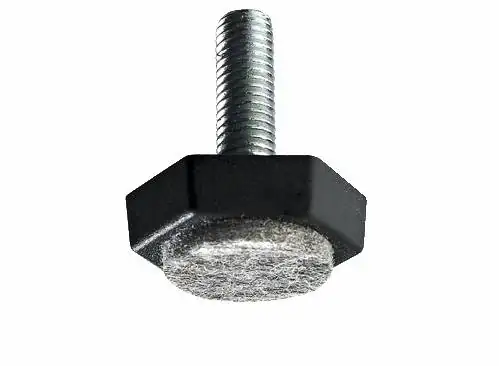 Hettich Möbelfuß mit Filz M8 x 23 mm Stahl/Kunststoff/Filz, 2 Stück Hettich Möbelfuß mit Filz M8 x 23 mm Stahl/Kunststoff/Filz, 2 Stück