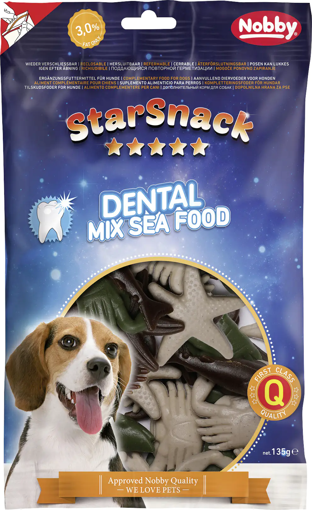Nobby StarSnack Dental Mix Sea Food ca. 135 g Nobby StarSnack Dental Mix Sea Food ca. 135 g