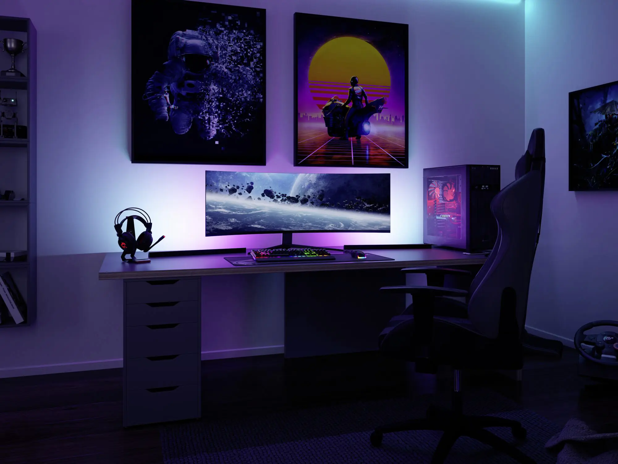 Paulmann Entertain LED Lightbar Dynamic RGB 60,5cm 2er Set dimmbar