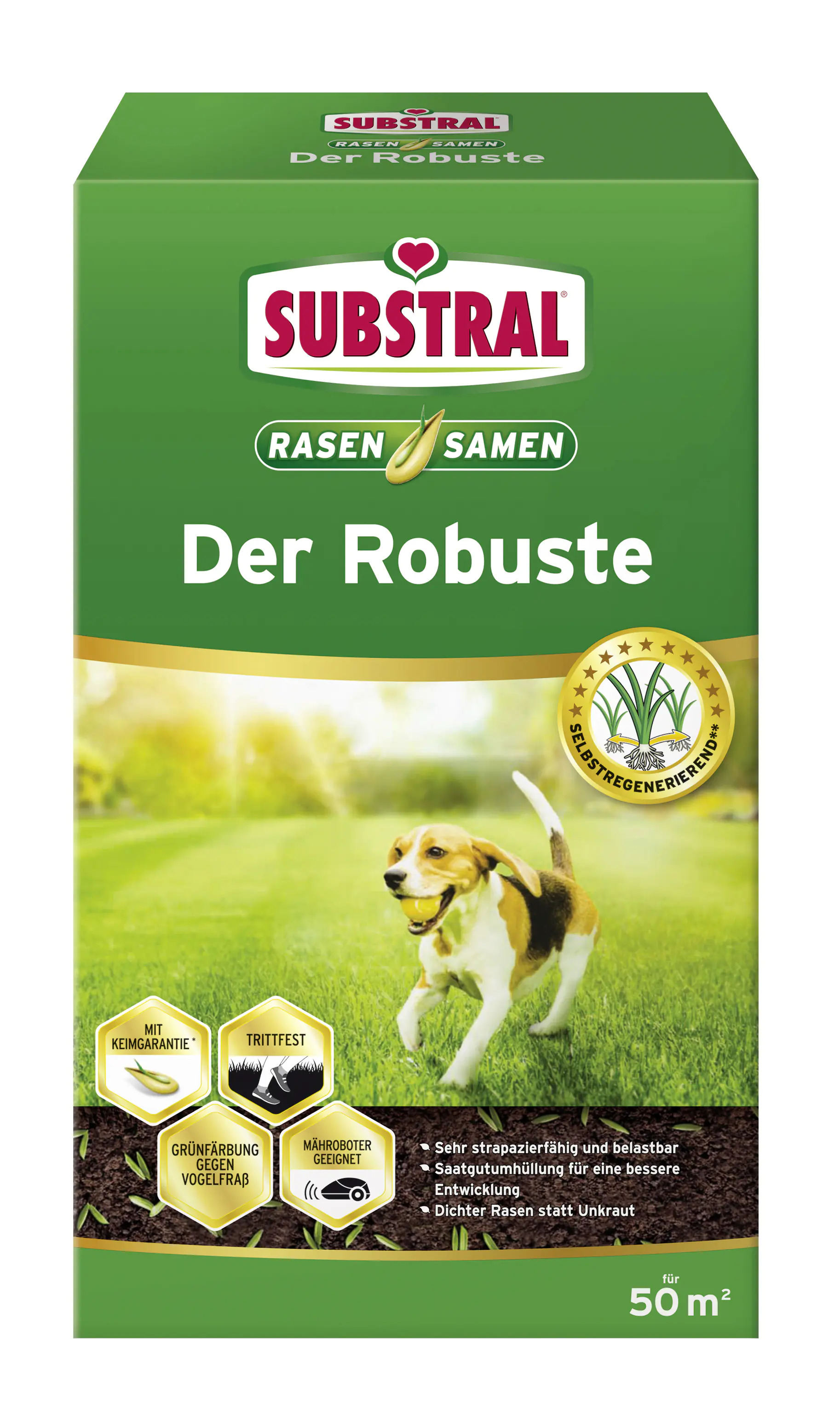 Substral Rasensamen Der Robuste 1 kg für 50 m²