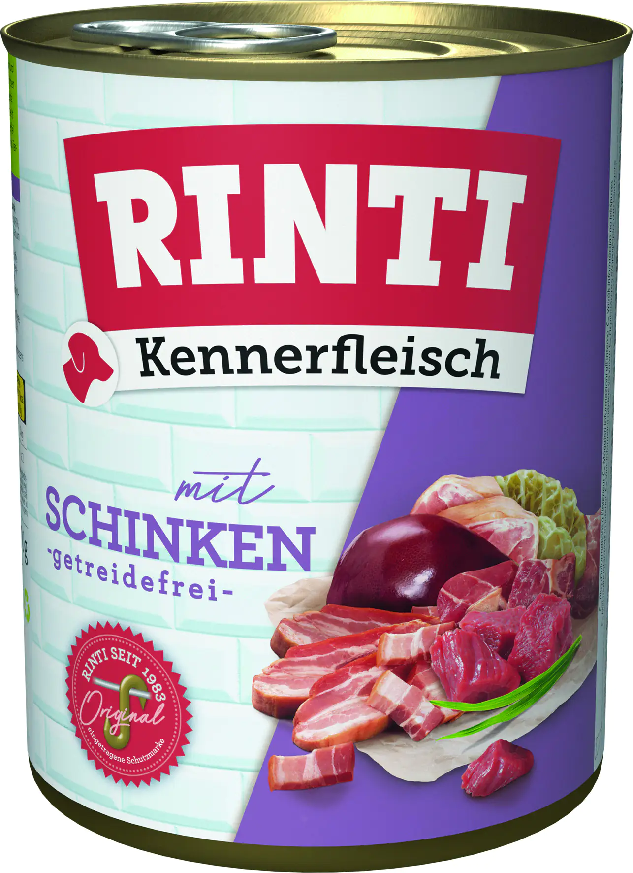 Rinti Kennerfleisch Hundenassfutter Adult 800 g Schinken bei Kartonabnahme Rinti Kennerfleisch Hundenassfutter Adult 800 g Schinken bei Kartonabnahme