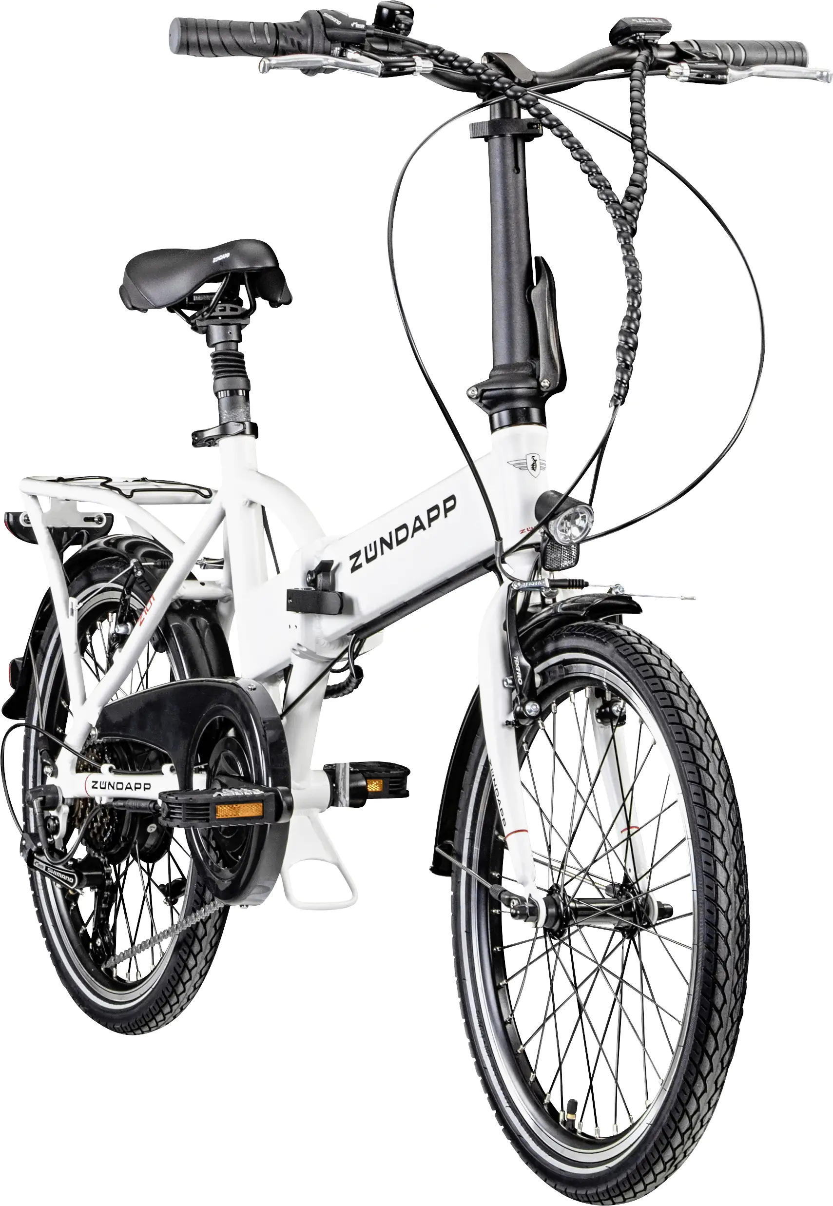 Zündapp E-Bike Faltrad Z101 20 Zoll RH 37cm 6-Gang 270 Wh weiß