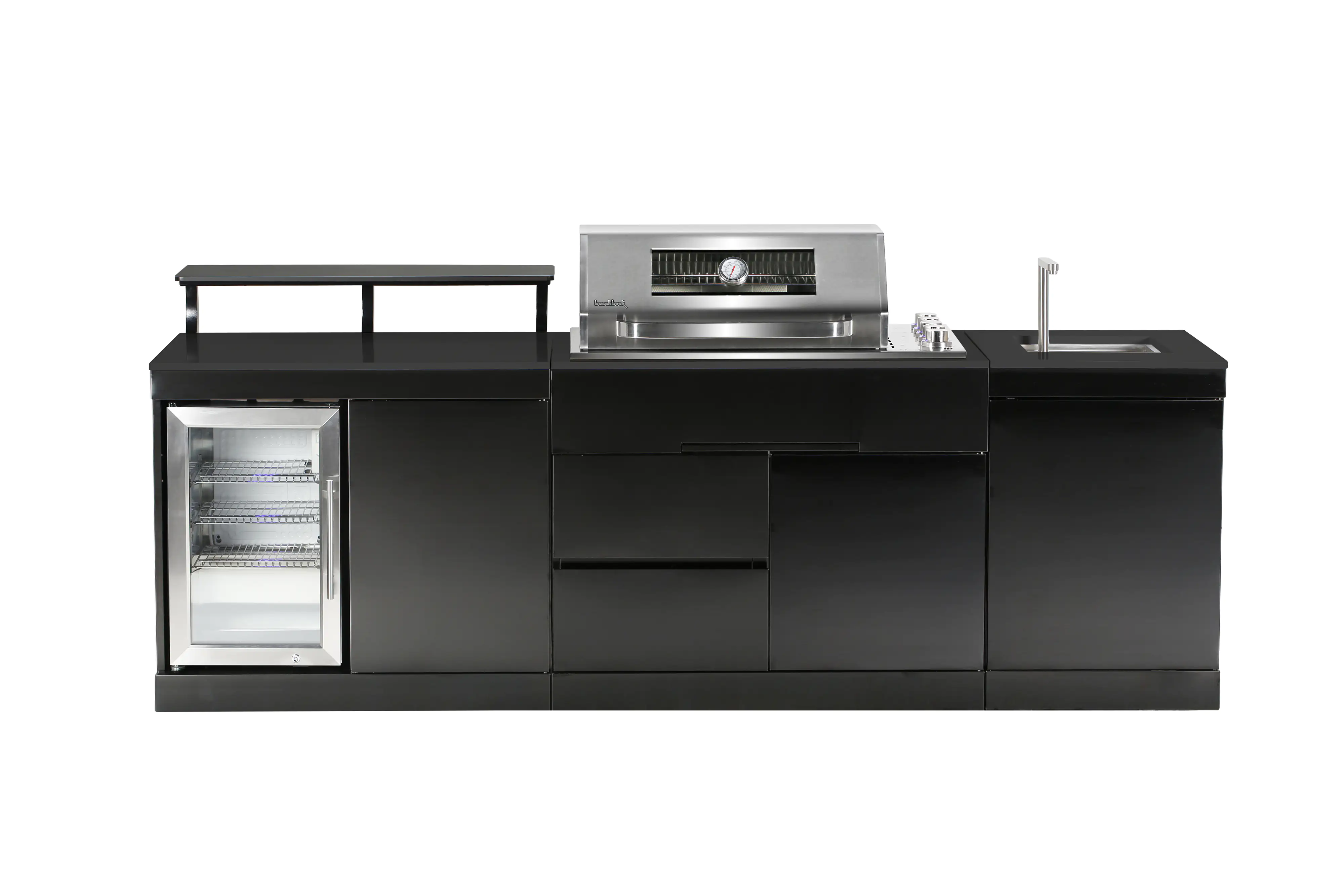 Buschbeck Outdoorküche Brighton inkl. Kühlschrank und Spüle mit Armatur Buschbeck Outdoorküche Brighton inkl. Kühlschrank und Spüle mit Armatur