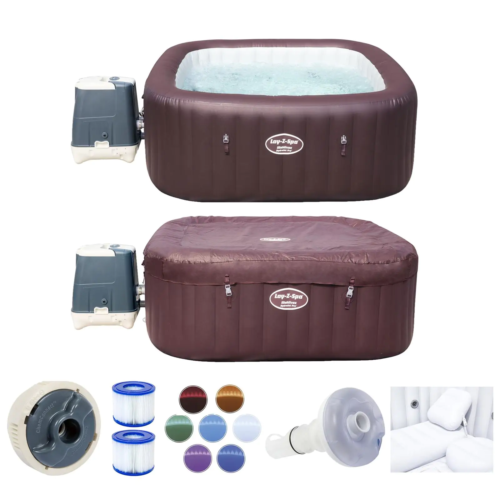 Bestway LAY-Z-SPA Maldives HydroJet Pro für bis zu 7 Personen Bestway LAY-Z-SPA Maldives HydroJet Pro für bis zu 7 Personen