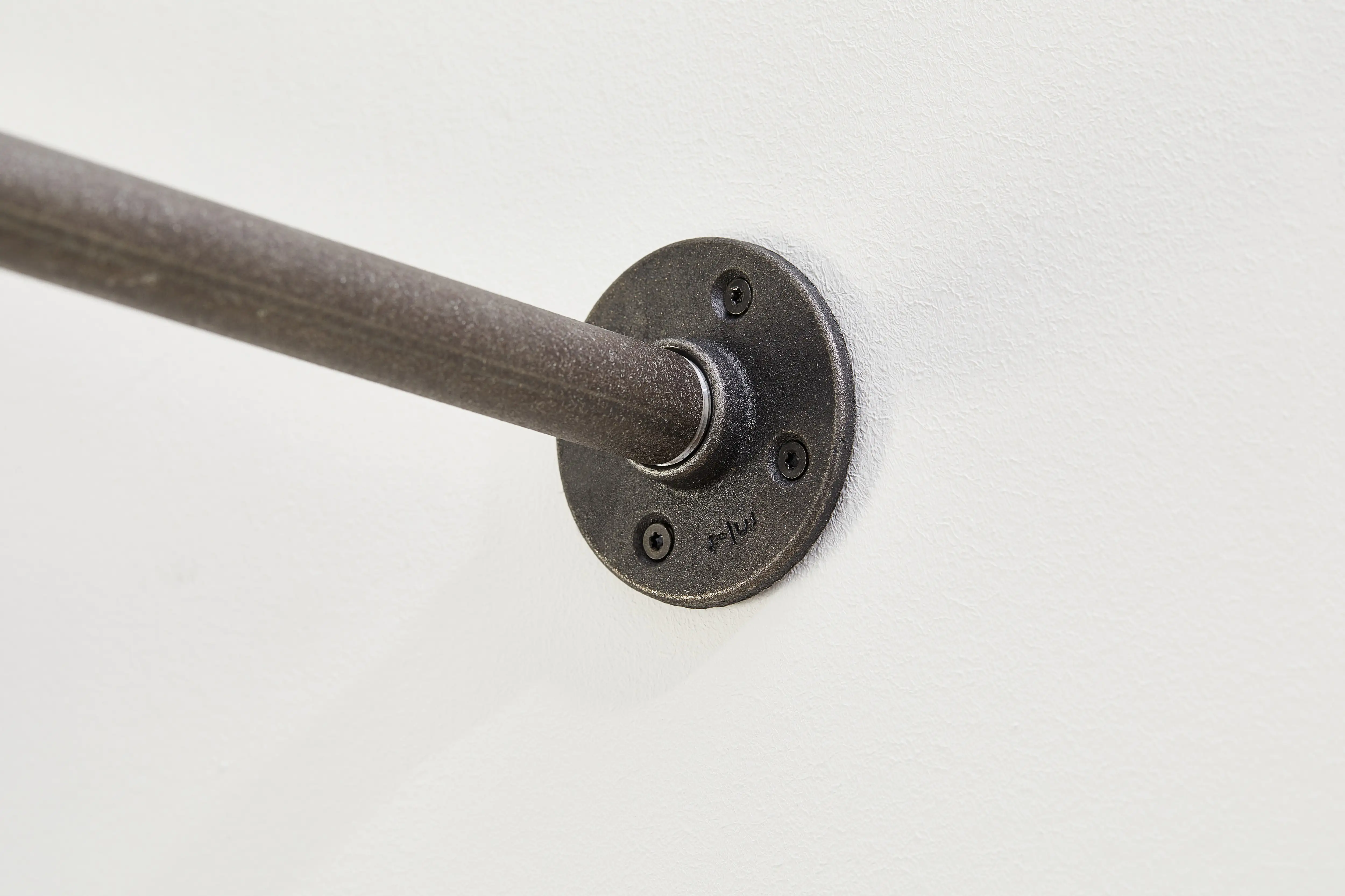 Dolle Rohrsystem Plate, Wand-/Bodenhalterung, Flansch, schwarz s