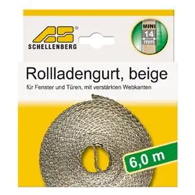 Schellenberg Rollladengurt beige Breite 14 mm - Länge 6 m