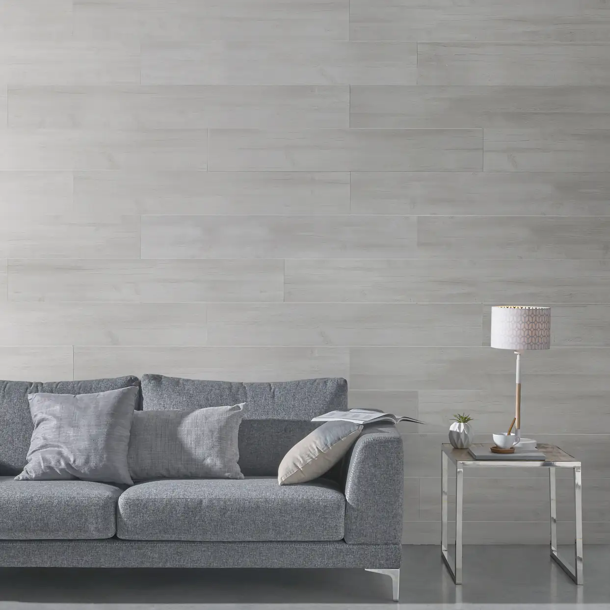 Grosfillex Kunststoffpaneel Element Compact 120 x 37,5 cm 8 mm Holz grau