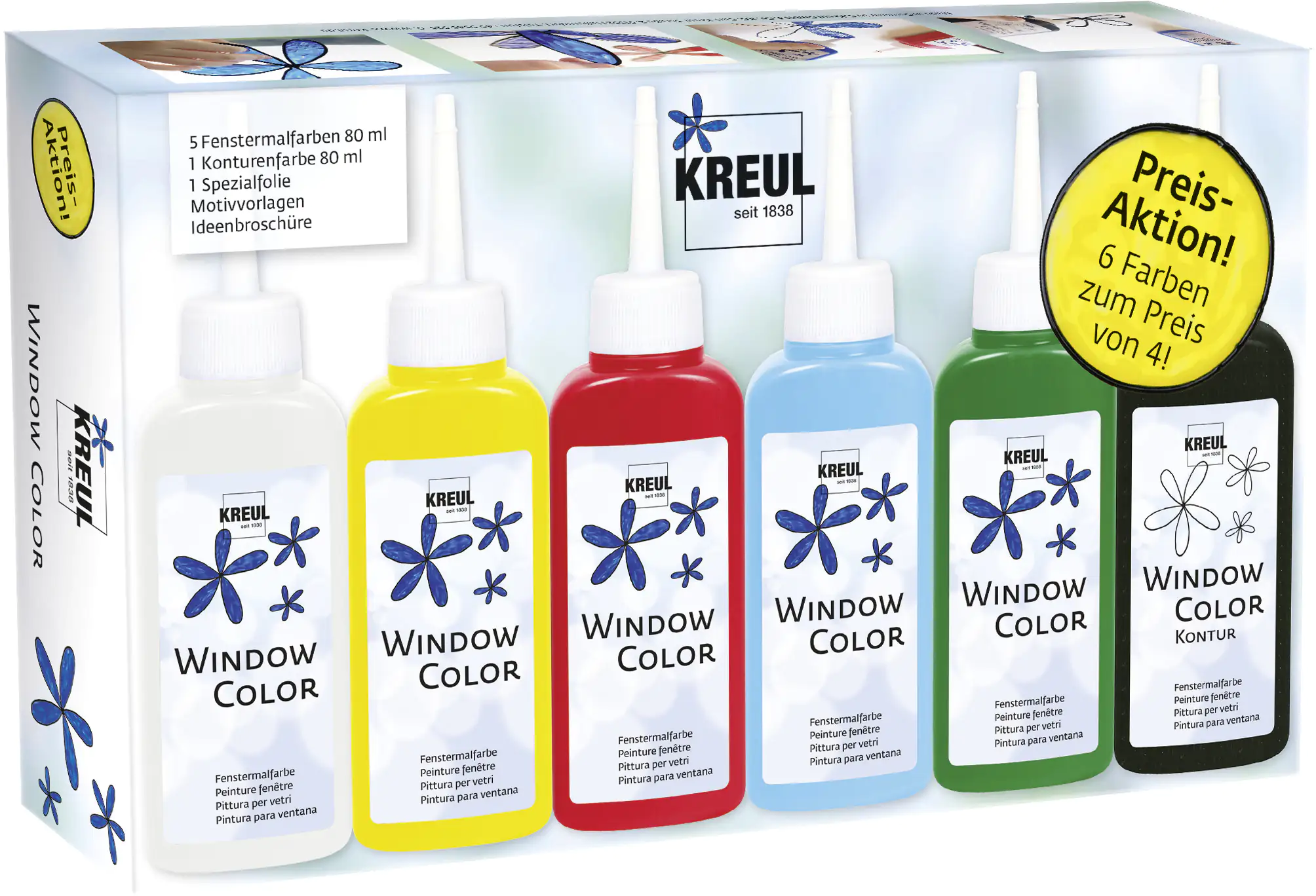 Kreul Window Color Aktionsset Set 5 x 80 ml Kreul Window Color Aktionsset Set 5 x 80 ml